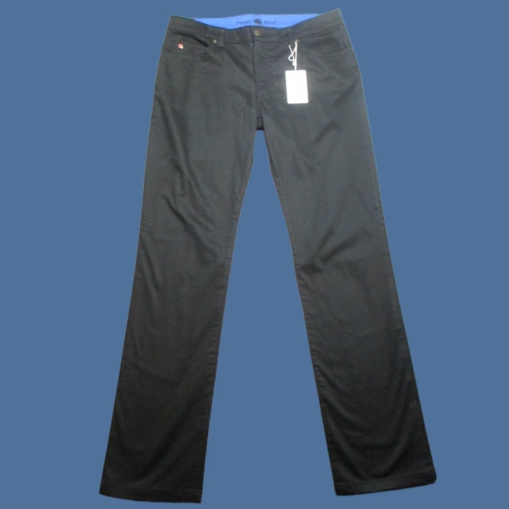Vintage Stone Rose Chino Pants Mens 36 Black Stretch Casual 5 Pockets Mid Rise Slim Fit Size US 36 / EU 52 - 1 Thumbnail