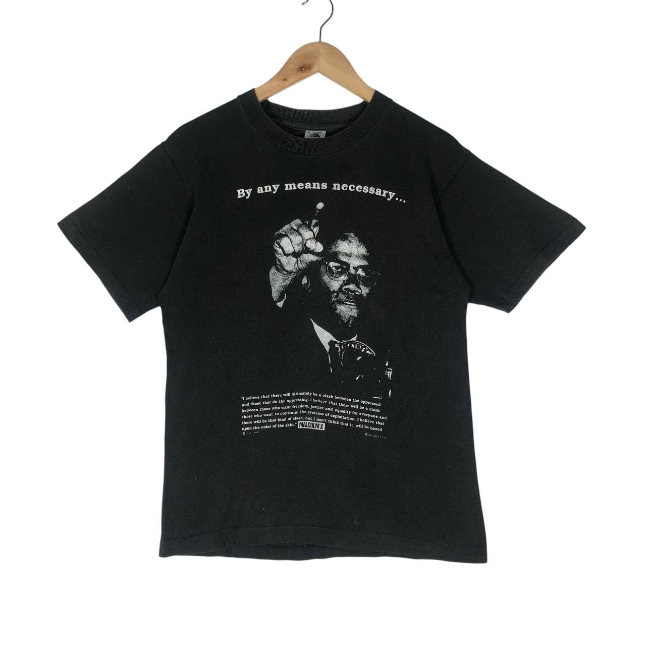 Vintage vintage 1980s Malcolm X t-shirt. Size US M / EU 48-50 / 2 - 1 Thumbnail