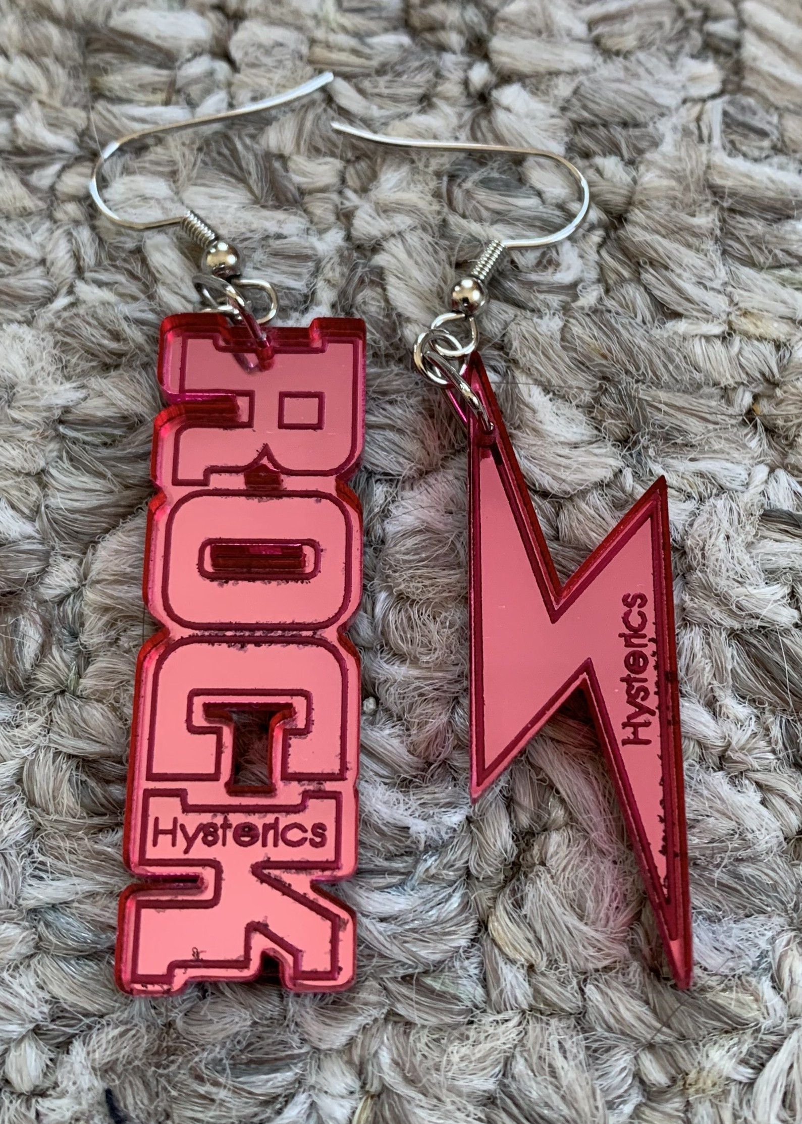 Hysteric Glamour F/W 2005 Hysteric Glamour Rock/Thunder Acrylic Earrings Size ONE SIZE - 1 Thumbnail