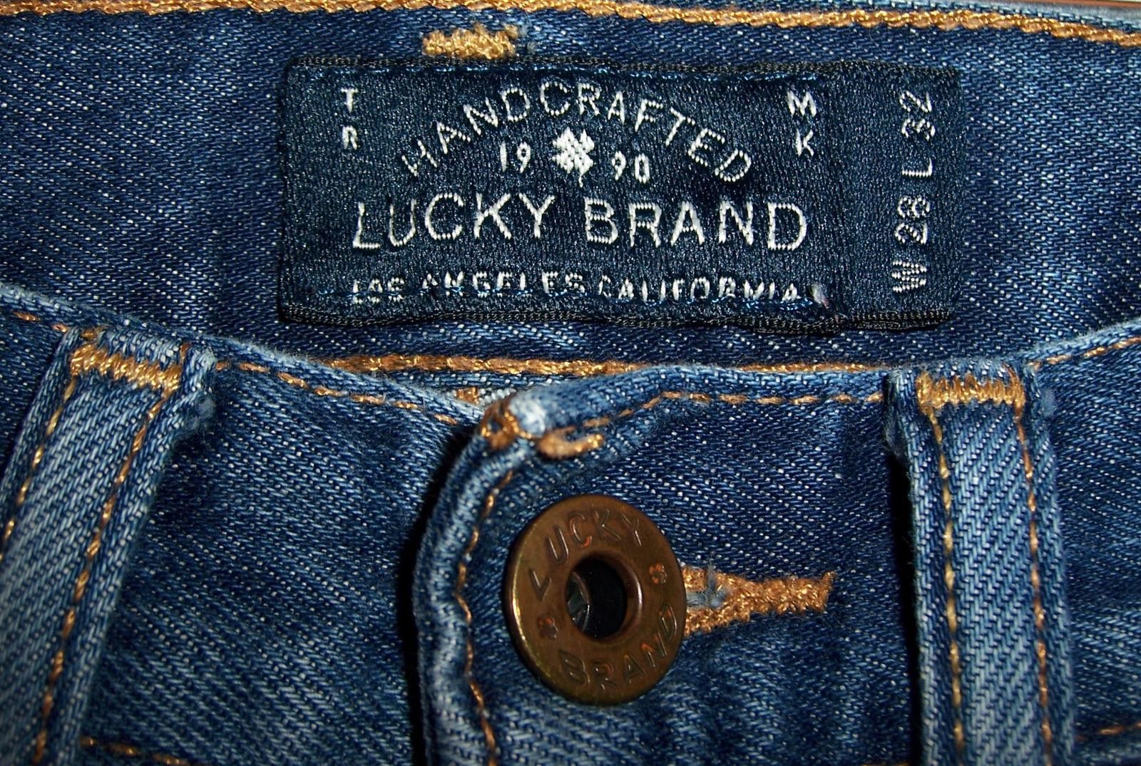 Lucky Brand Lucky Brand 121 Heritage Slim Men's Jeans 28w x 32 - Raw Hem Size US 28 / EU 44 - 4 Thumbnail