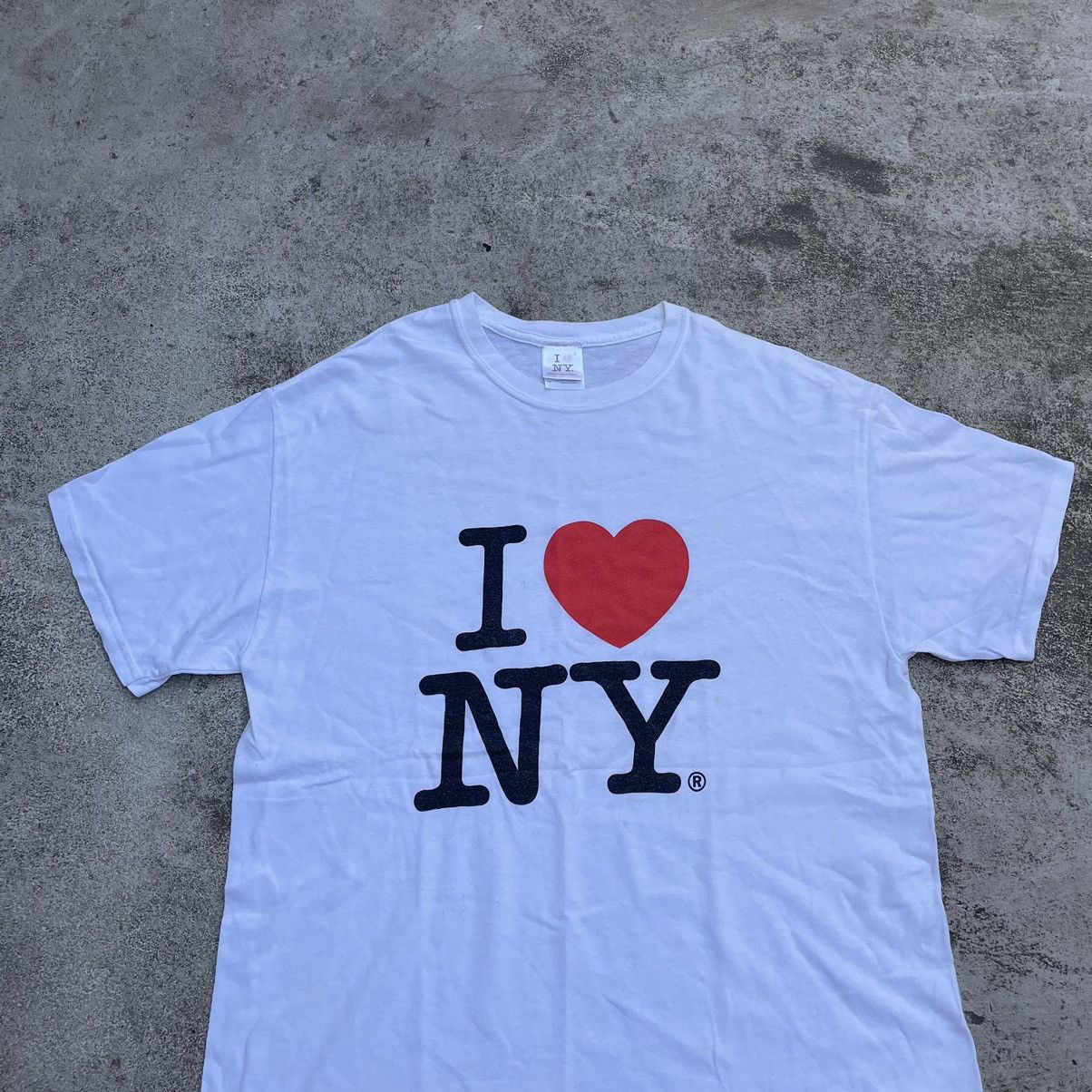 Vintage Vintage 90s I Love NY Sun Faded Graphic Tee Americana Boxy M Size US M / EU 48-50 / 2 - 2 Thumbnail