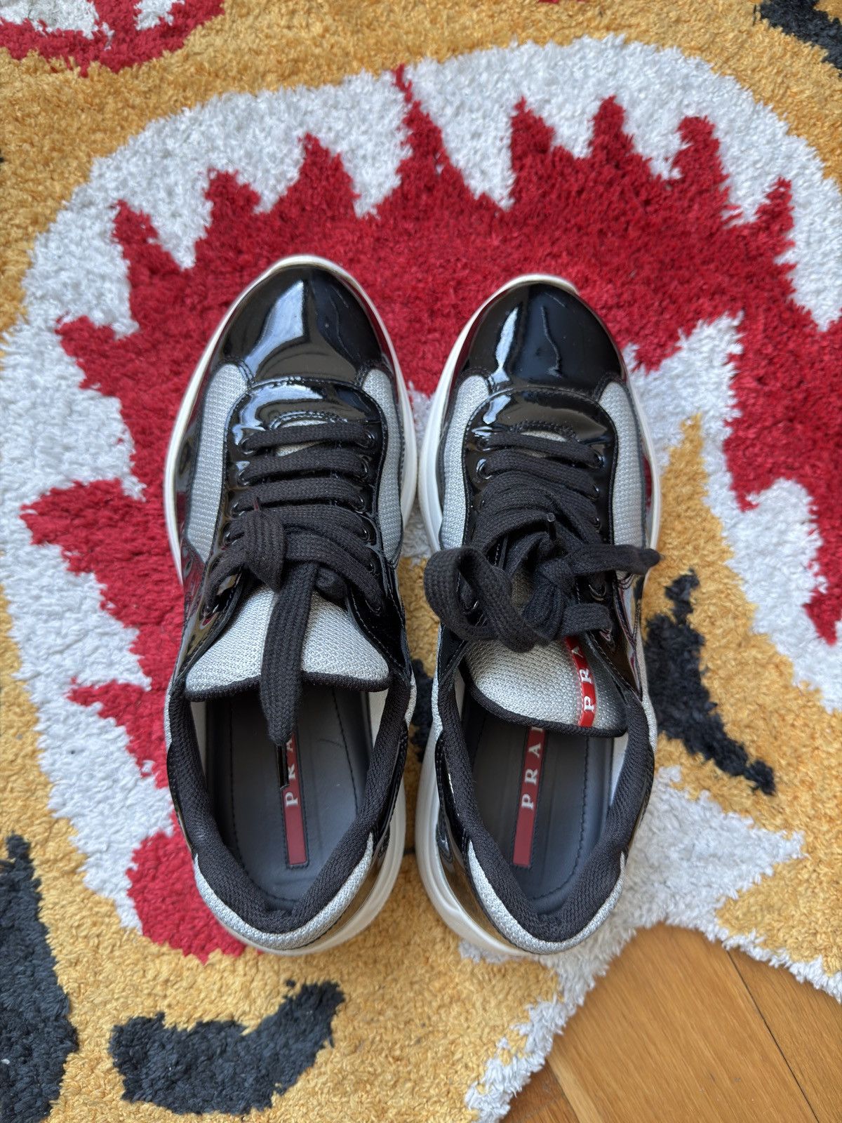 Prada PRADA CUPS BLACK GREY Size US 8 / EU 41 - 2 Thumbnail
