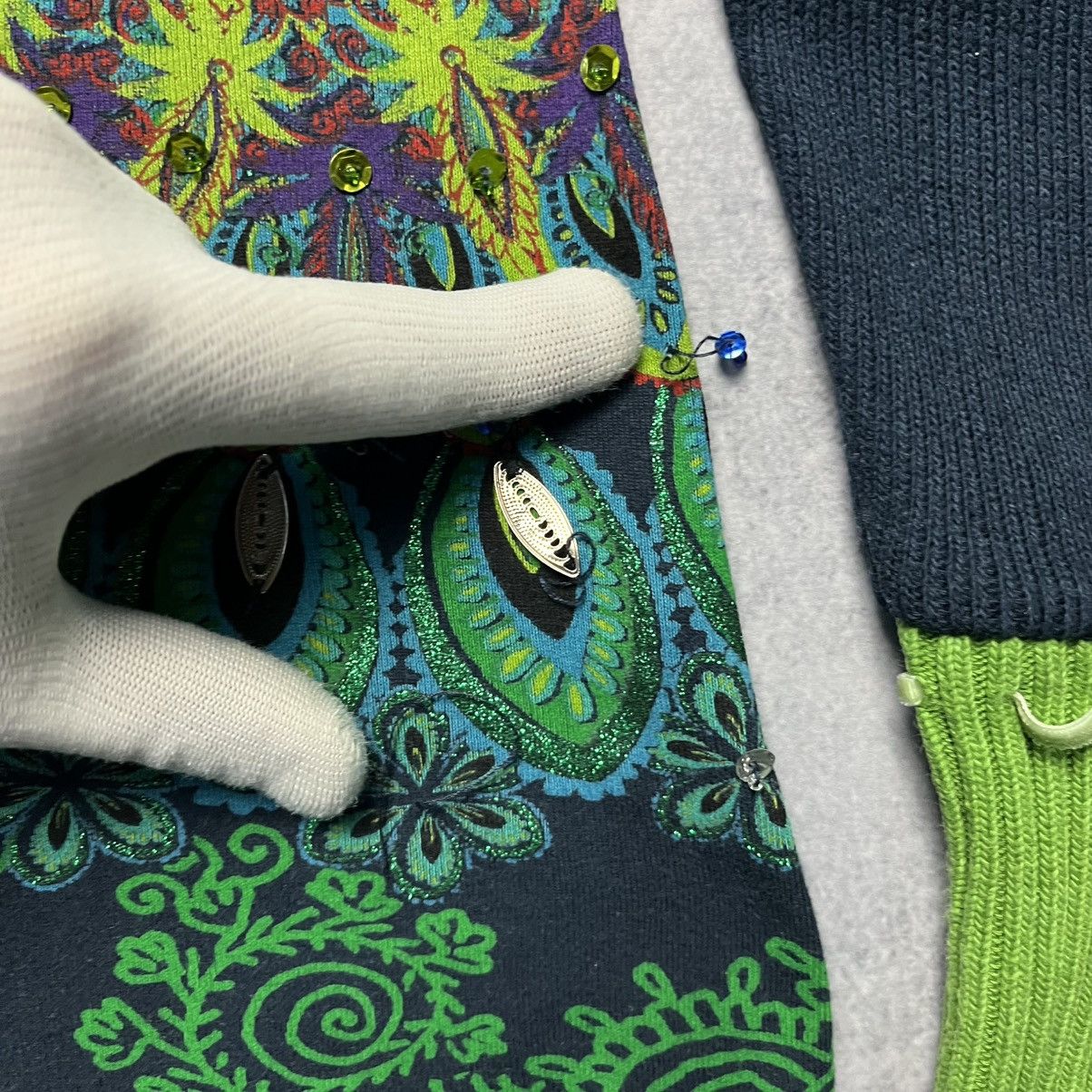 Desigual × Japanese Brand Vintage Desigual Floral Knit Sweater Longsleeve Avant-Garde Size L / US 10 / IT 46 - 5 Thumbnail