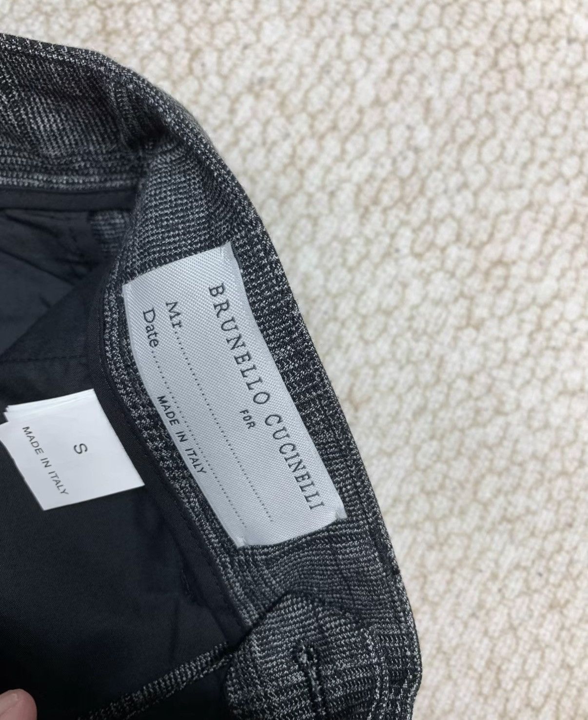 Brunello Cucinelli BRUNELLO CUCINELLI Dark Grey Plaid Multi-Pocket Cargo Pants Size US 32 / EU 48 - 3 Thumbnail