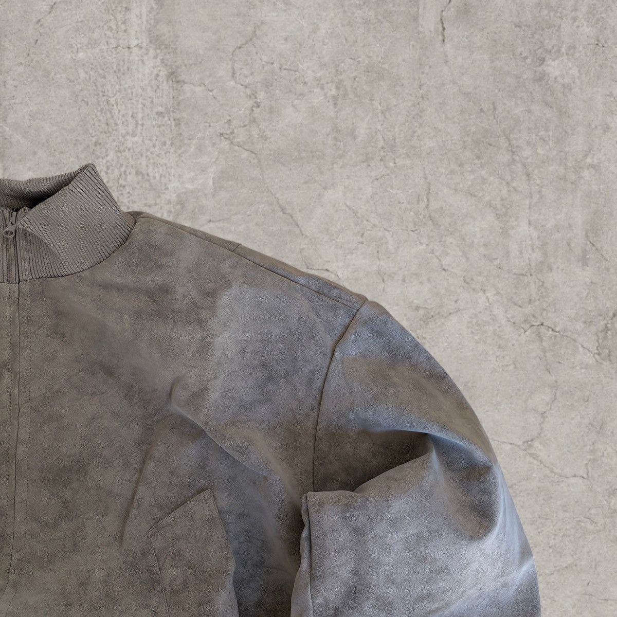 Japanese Brand Cool military zip up bomber jacket in grey. Size L Size US L / EU 52-54 / 3 - 3 Thumbnail