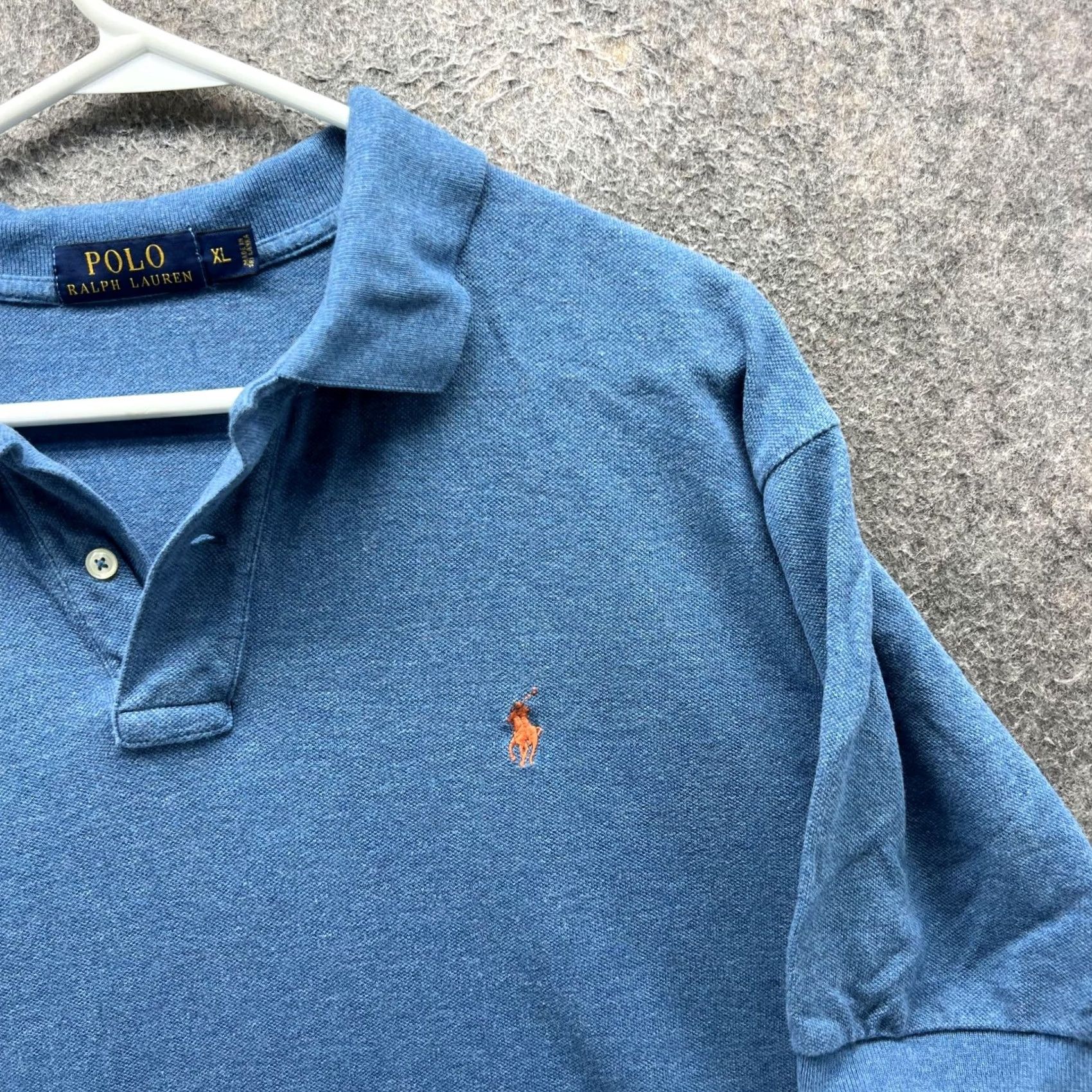 Polo Ralph Lauren Polo Ralph Lauren Polo Shirt Mens XL Blue Solid Pony Logo Short Sleeve Casual Size US XL / EU 56 / 4 - 6 Thumbnail
