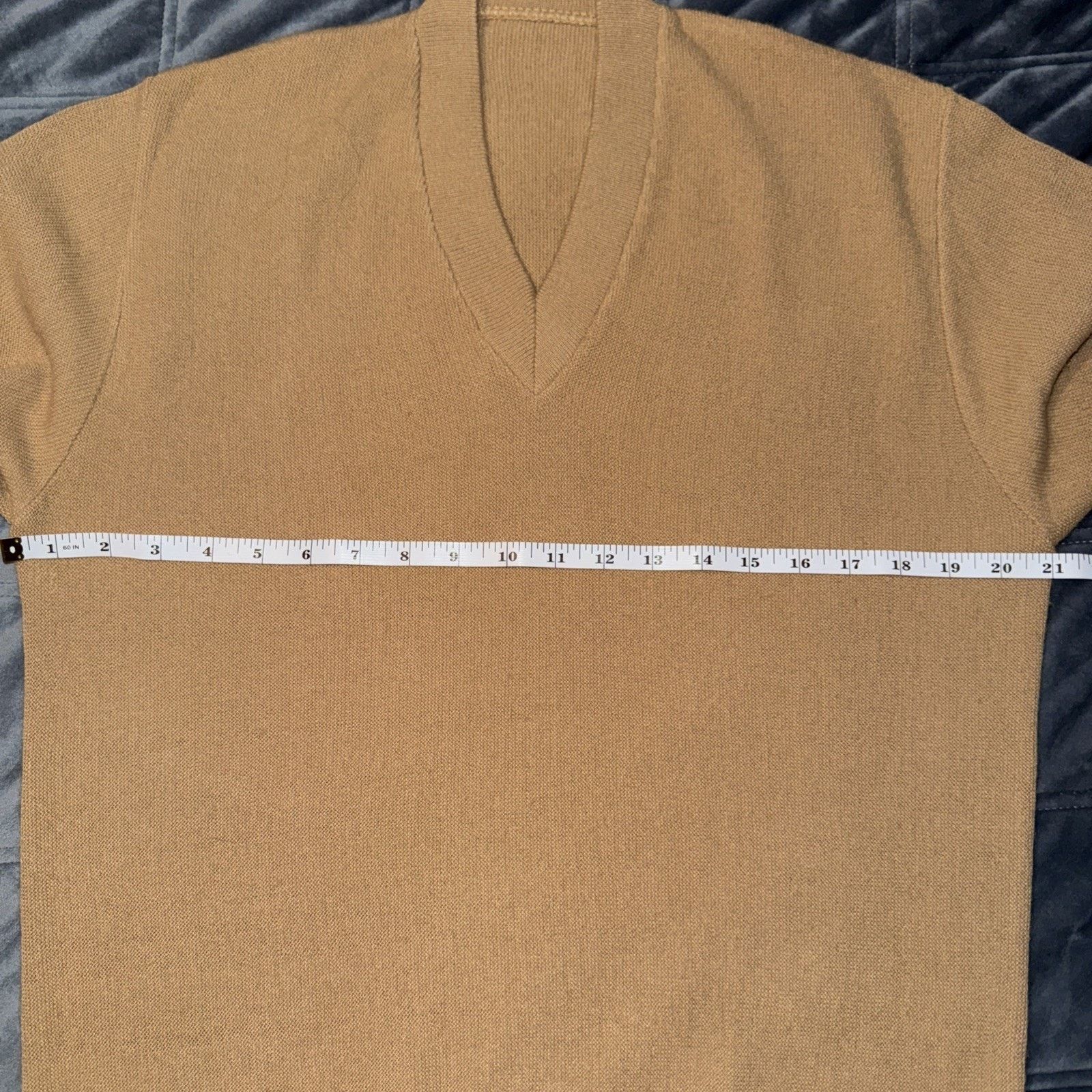 Other Unbranded VTG Sweater Sz L Tan Baby Alpaca Wool Knit GRANDPA Size US L / EU 52-54 / 3 - 5 Thumbnail