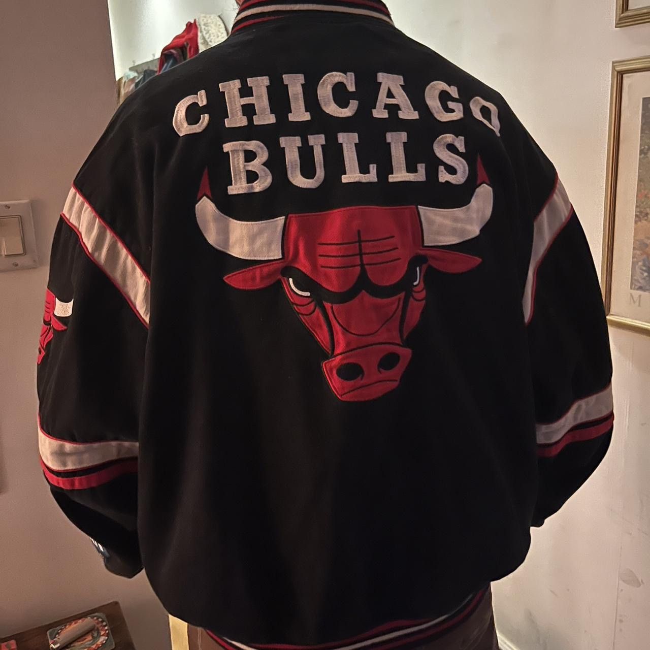 NBA VINTAGE 90s CHICAGO BULLS NBA VARSITY BOMBER JACKET Size US XXL / EU 58 / 5 - 3 Thumbnail