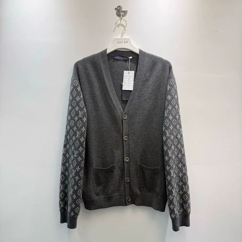 Louis Vuitton Louis Vuitton 23 New Wool Cardigan with Full Logo on Cuff Size US XL / EU 56 / 4 - 1 Thumbnail