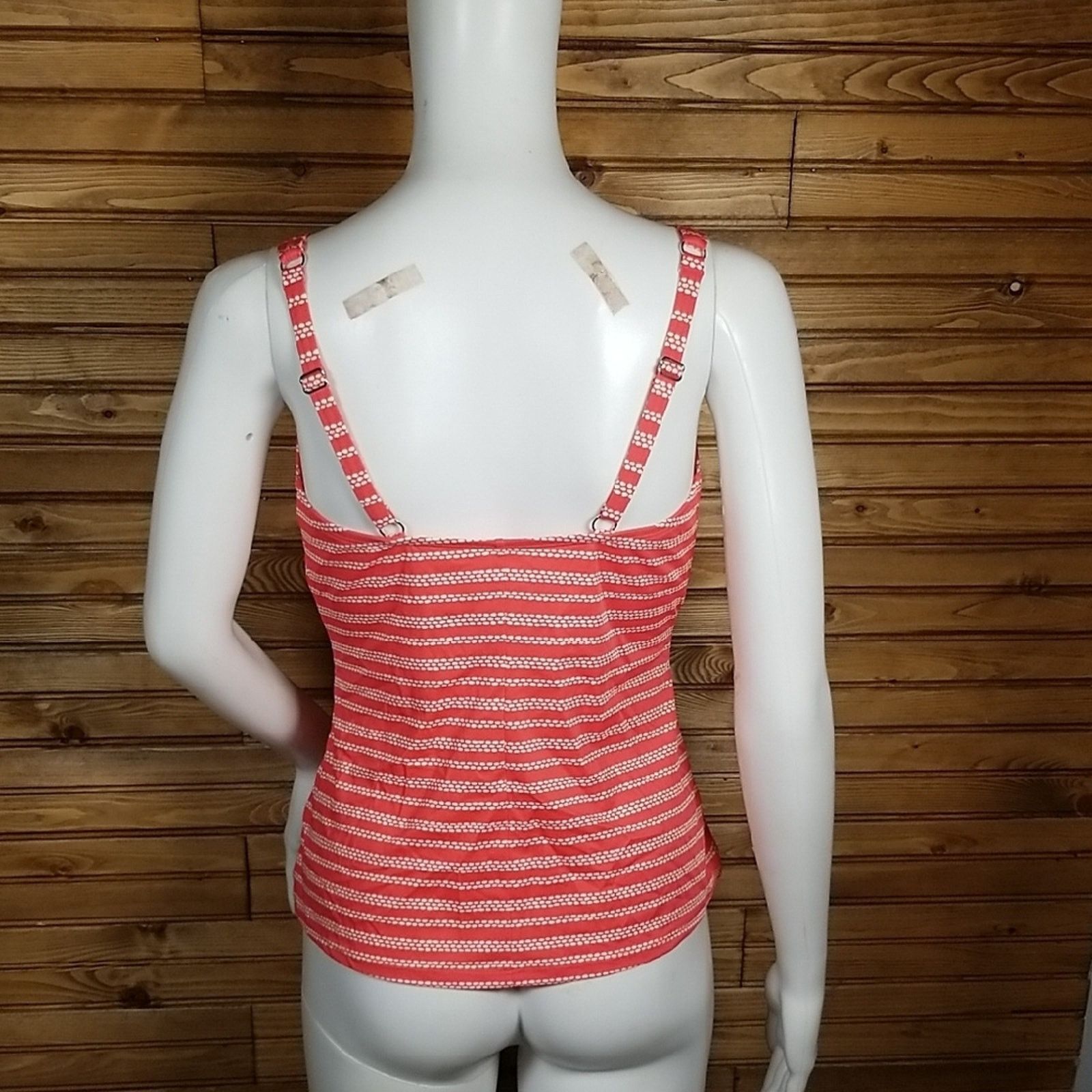 L.L. Bean L.L. Bean Pink Ruched Swim Suit Tankini Top Size 10 Size L / US 10 / IT 46 - 2 Thumbnail