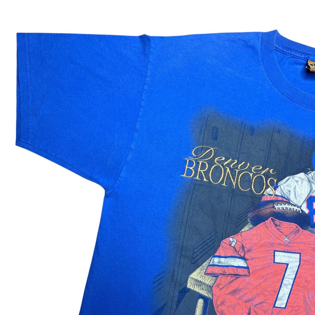 Nutmeg × Vintage Vtg 1995 NFL Denver Broncos Locker Room Nutmeg Graphic Tee Size US XL / EU 56 / 4 - 7 Thumbnail