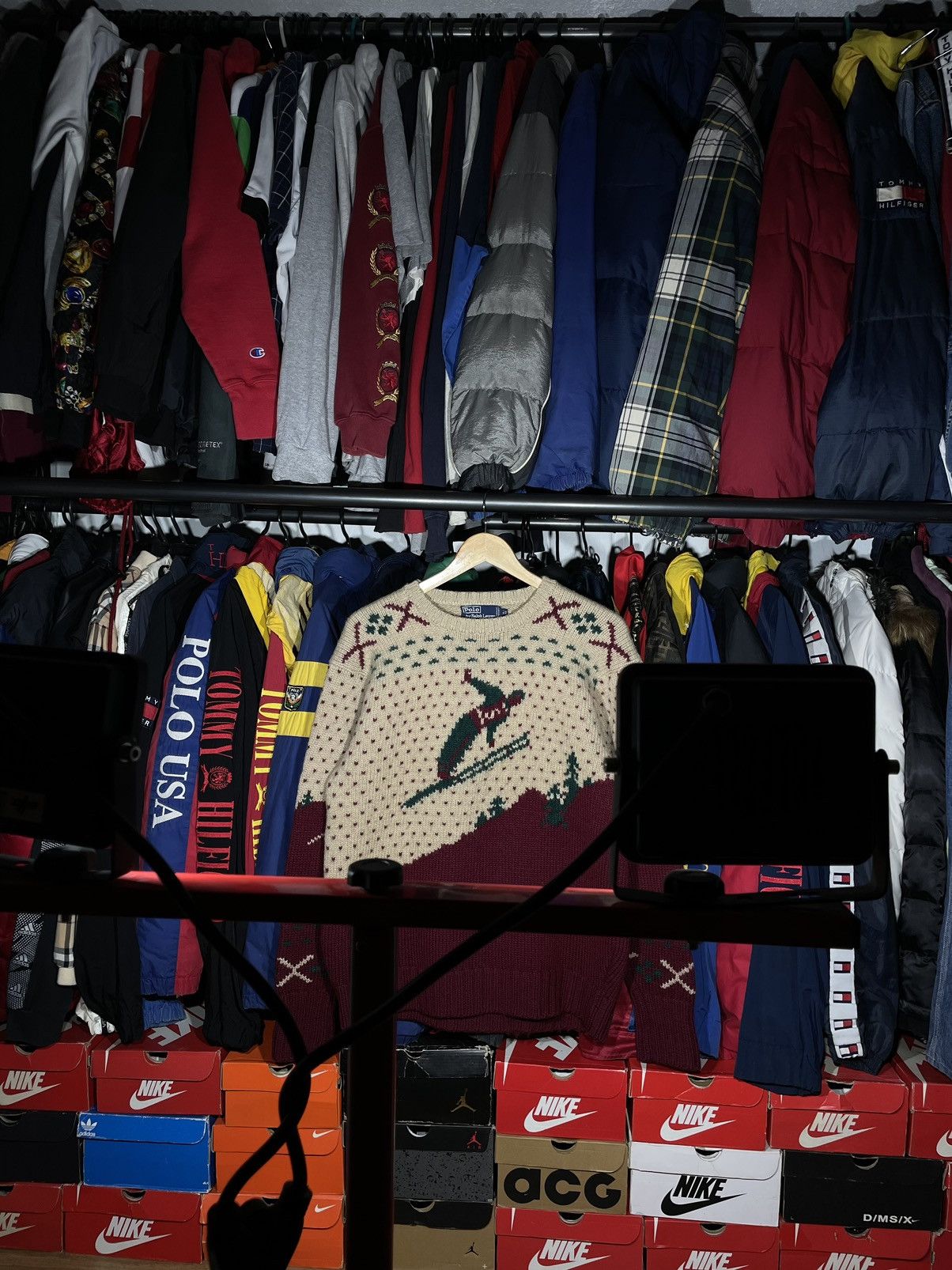Polo Ralph Lauren × Ralph Lauren × Vintage Sweater Polo Ski Vintage Hand Knit Size US XL / EU 56 / 4 - 10 Thumbnail