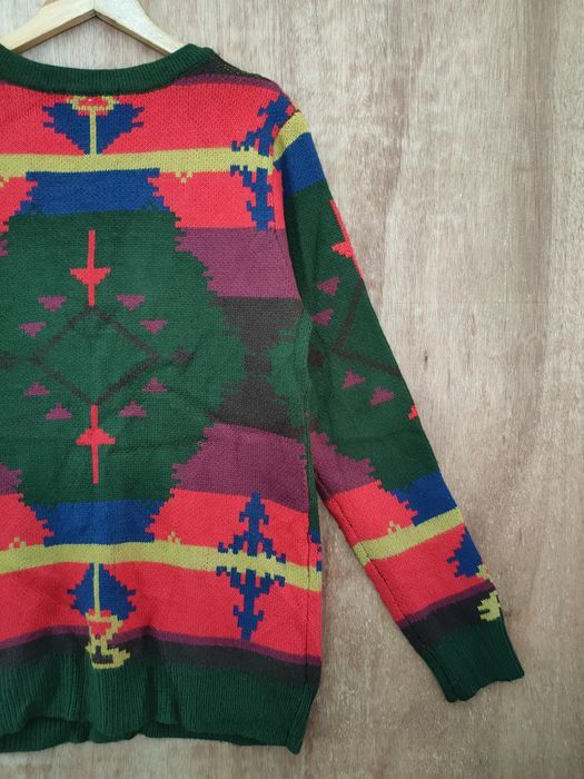 Vintage Ad Hoc cardigan art navajo aran isle knitwear #46-132DLL Size US M / EU 48-50 / 2 - 3 Thumbnail