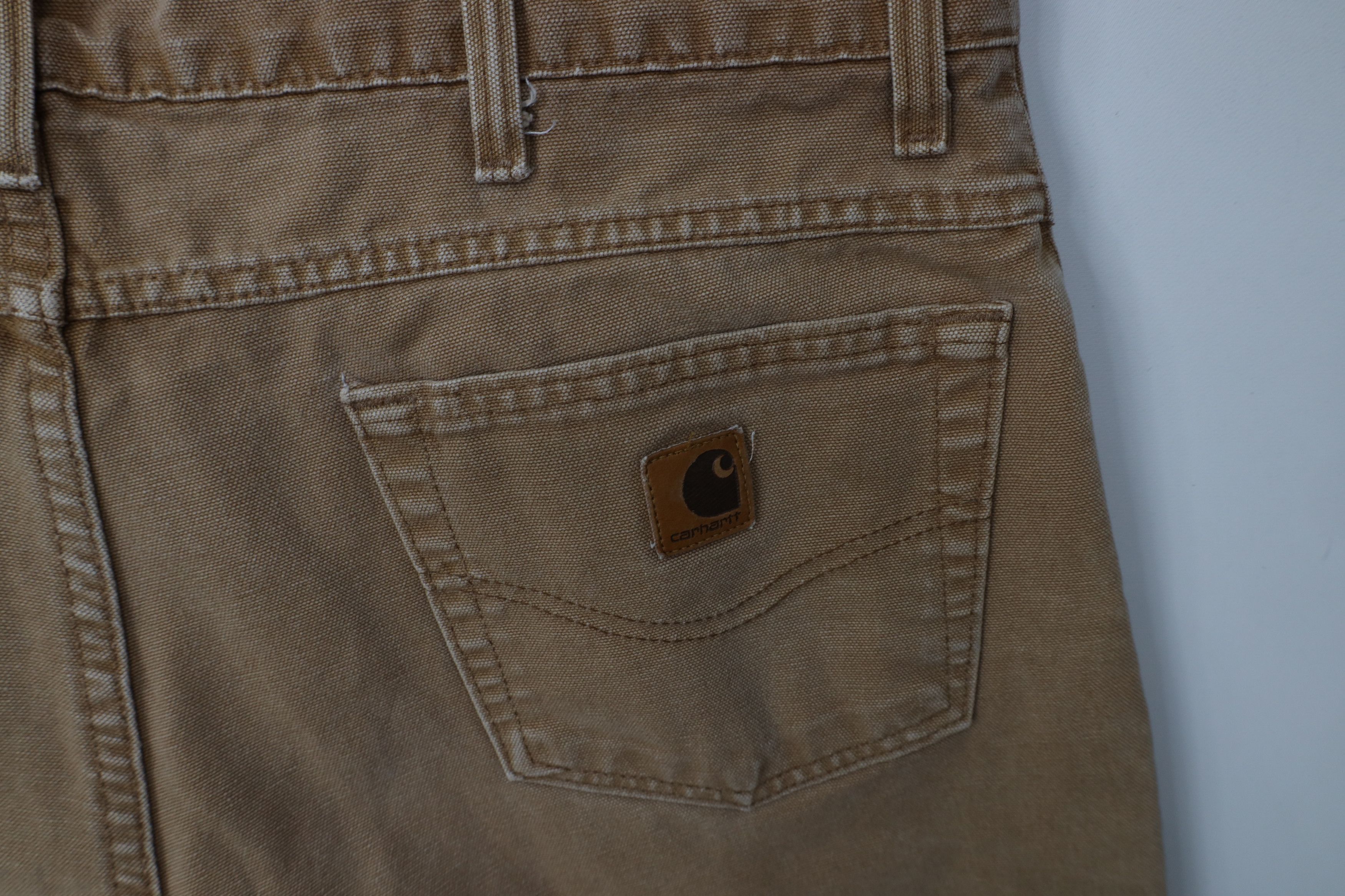Carhartt Vintage 90s Carhartt Wide Leg Canvas Dungaree Pants USA Size US 40 / EU 56 - 15 Thumbnail