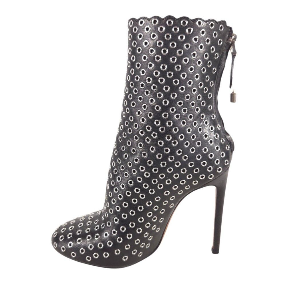 Alaia Alaia Eyelet Embellished Bombe Ankle Boots US 7 EU 37 Women Size US 7 / IT 37 - 8 Thumbnail