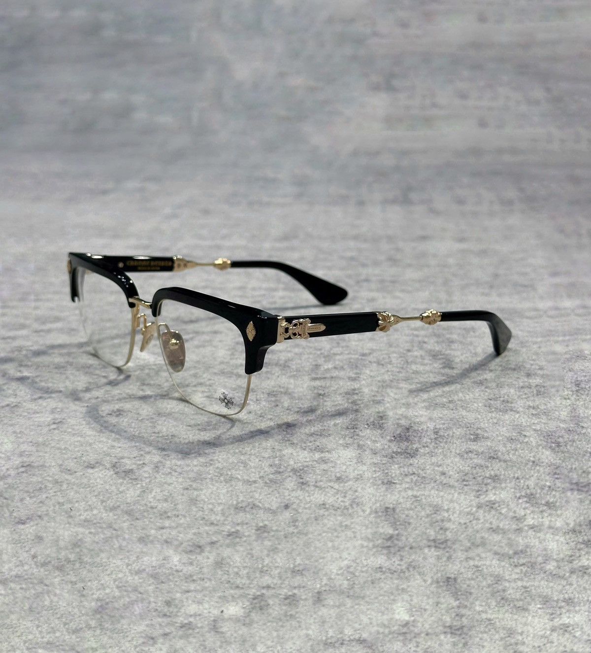 Chrome Hearts CHROME HEARTS DUCK BUTTER BLAC/GOLD PLATED