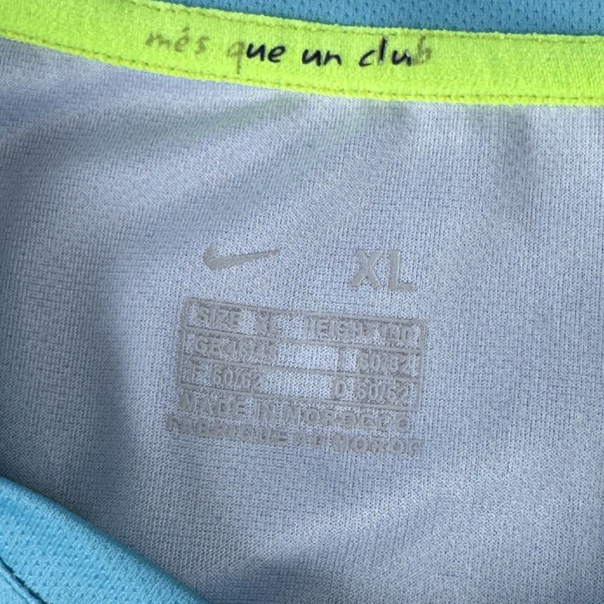 Nike × Vintage Nike Barcelona Vintage Jersey 2007 2008 T-shirt Size US XL / EU 56 / 4 - 5 Thumbnail