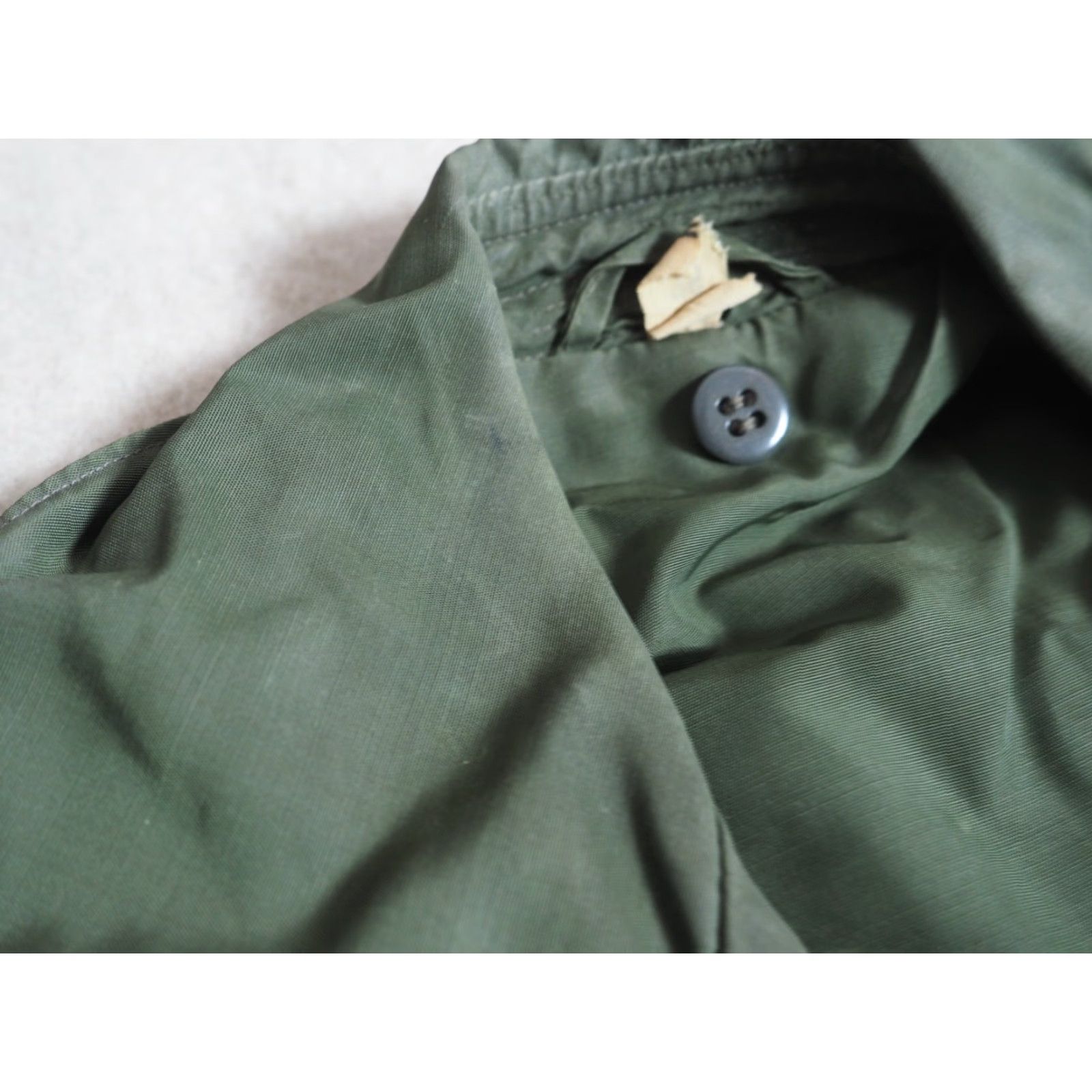Olive VTG 50s USMC Army Military OG Olive Green M-1950 Korea War Raincoat Mens 36R Shirt? Size US S / EU 44-46 / 1 - 7 Thumbnail