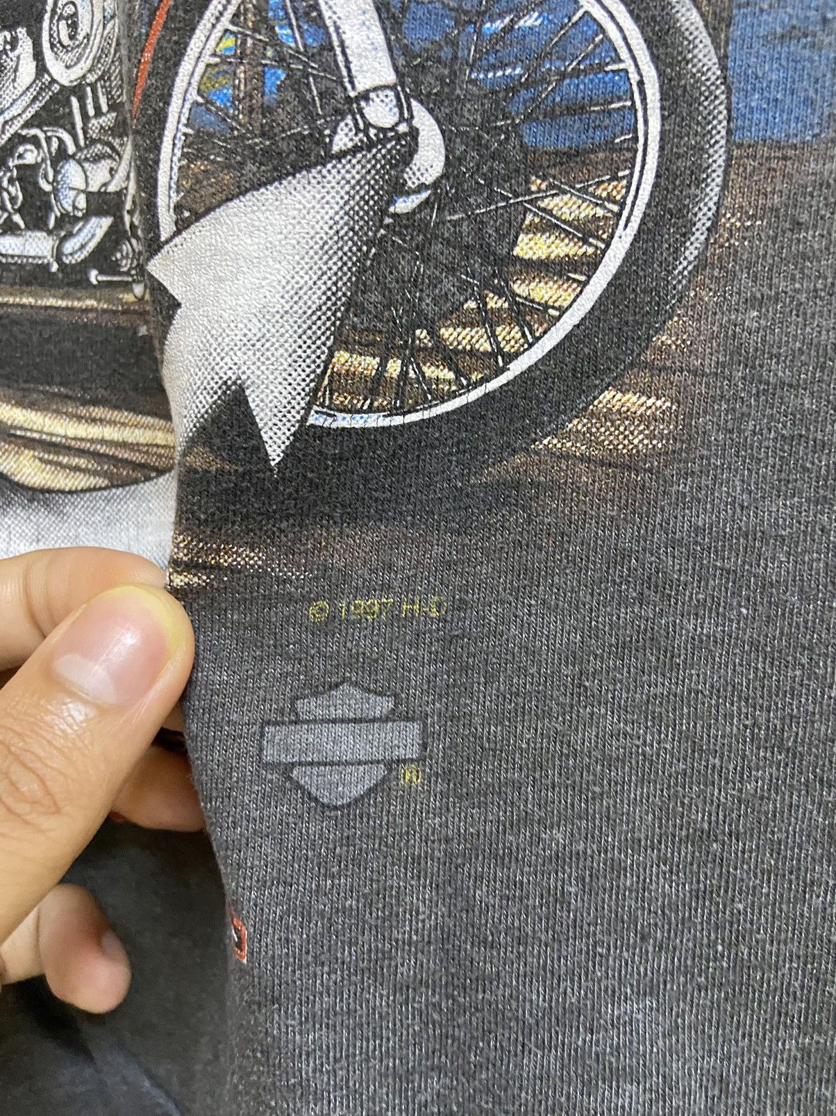 Harley Davidson × Vintage Vintage 1997/2007 Harley Davidson Sleeveprint Dragon Custom Size US M / EU 48-50 / 2 - 11 Thumbnail