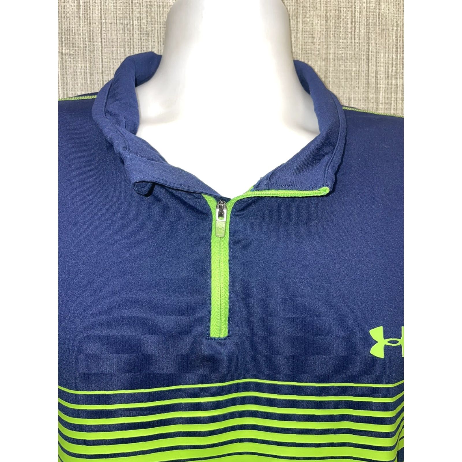 Under Armour Under Armour Loose Dark Blue ColdGear Long Sleeve Pullover Sweatshirt Mens 2XL Size US XXL / EU 58 / 5 - 2 Thumbnail