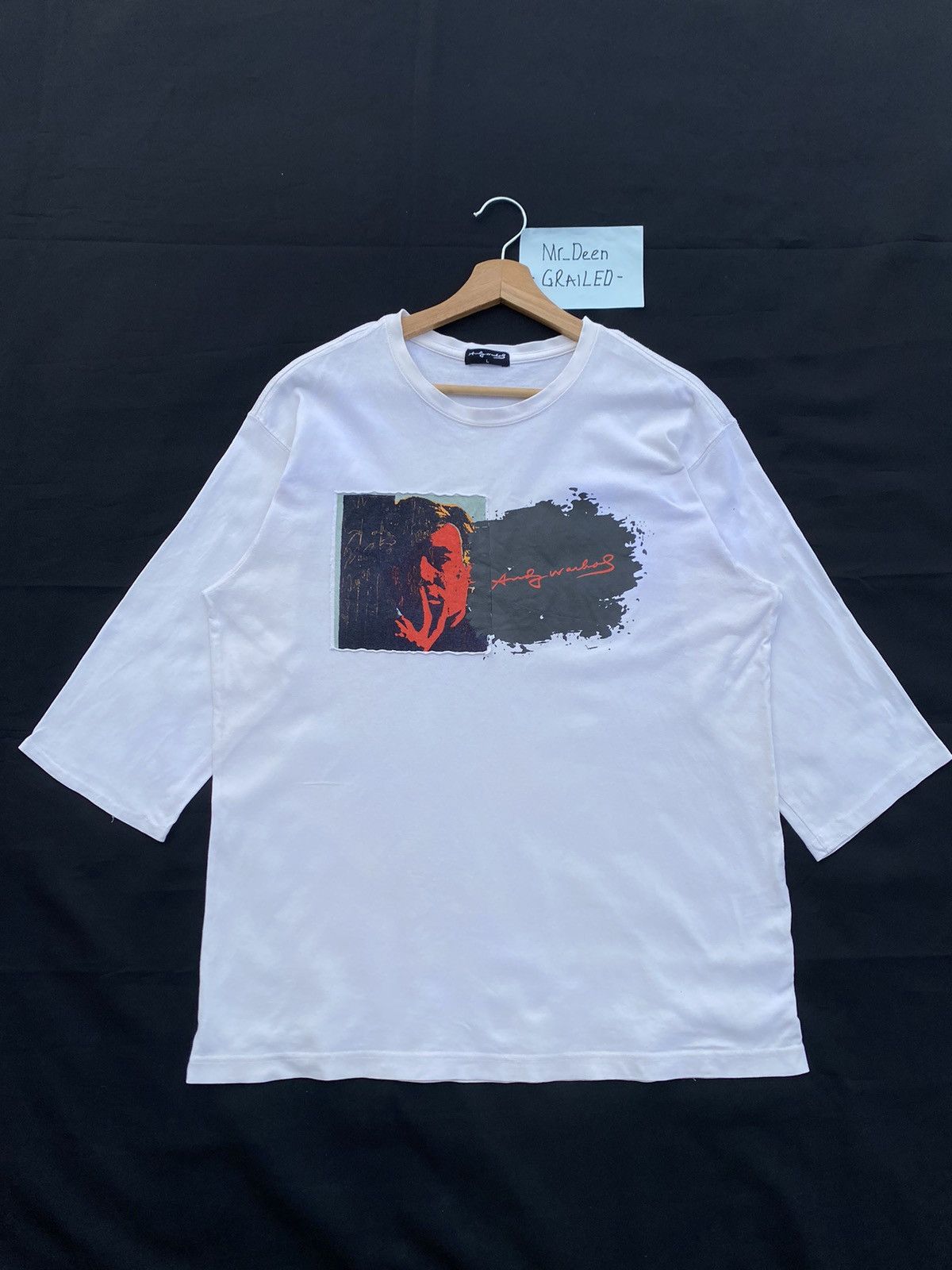 Andy Warhol Rare Vintage Andy Warhol 3/4 Sleeves Shirt Size US L / EU 52-54 / 3 - 3 Thumbnail