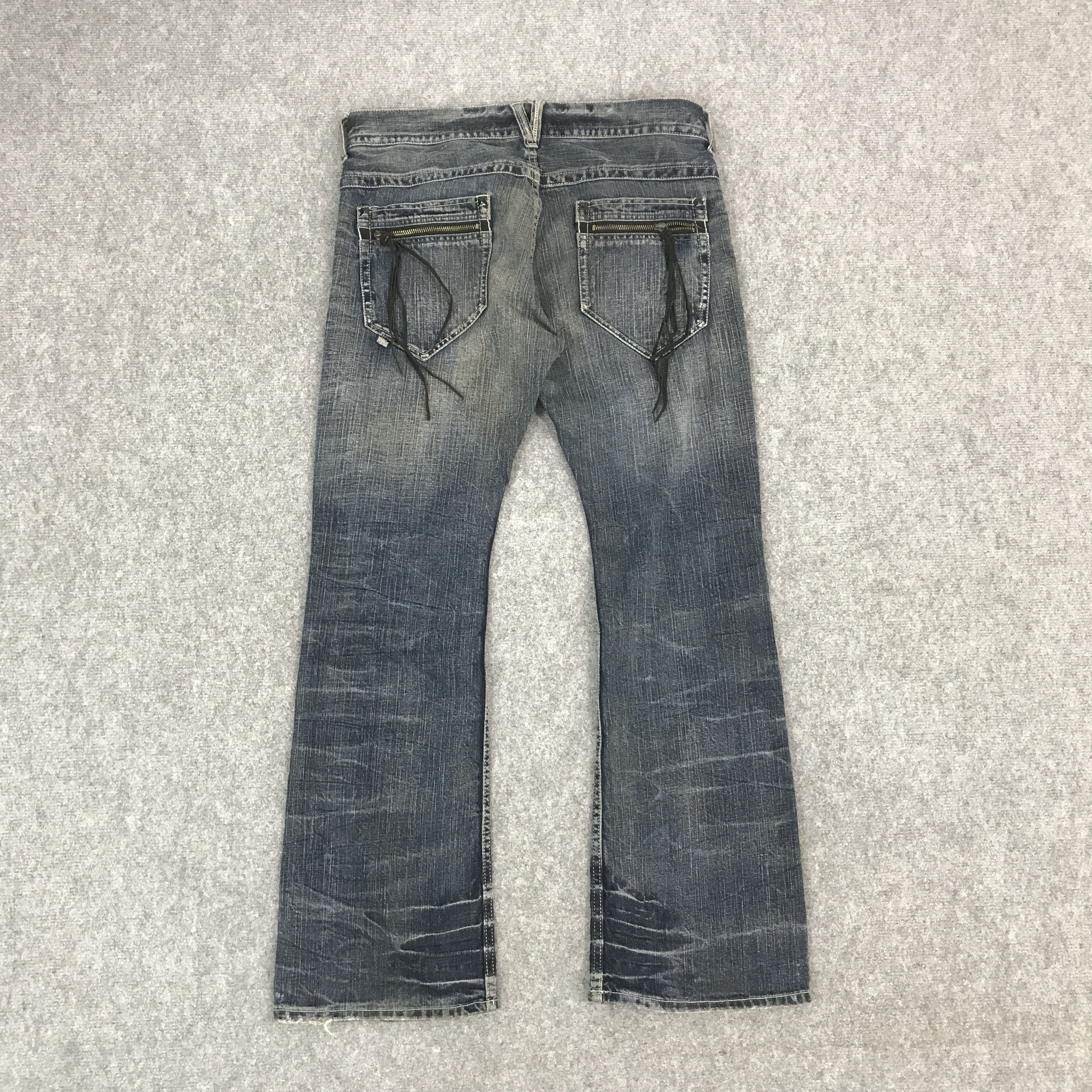 Japanese Brand FLARE JAPAN SORRIDERE DISTRESSED PANTS Size US 36 / EU 52 - 4 Thumbnail