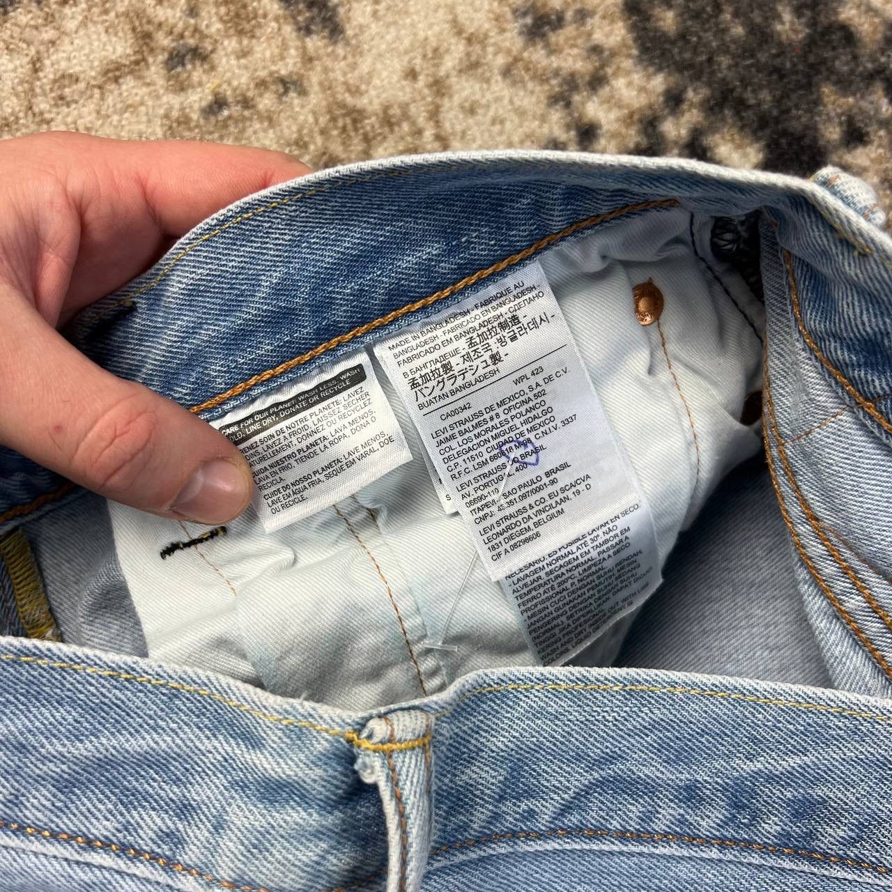 Levi's 501 Levis Vintage Light Blue Denim Jeans Streetwear Style Size US 33 - 6 Thumbnail