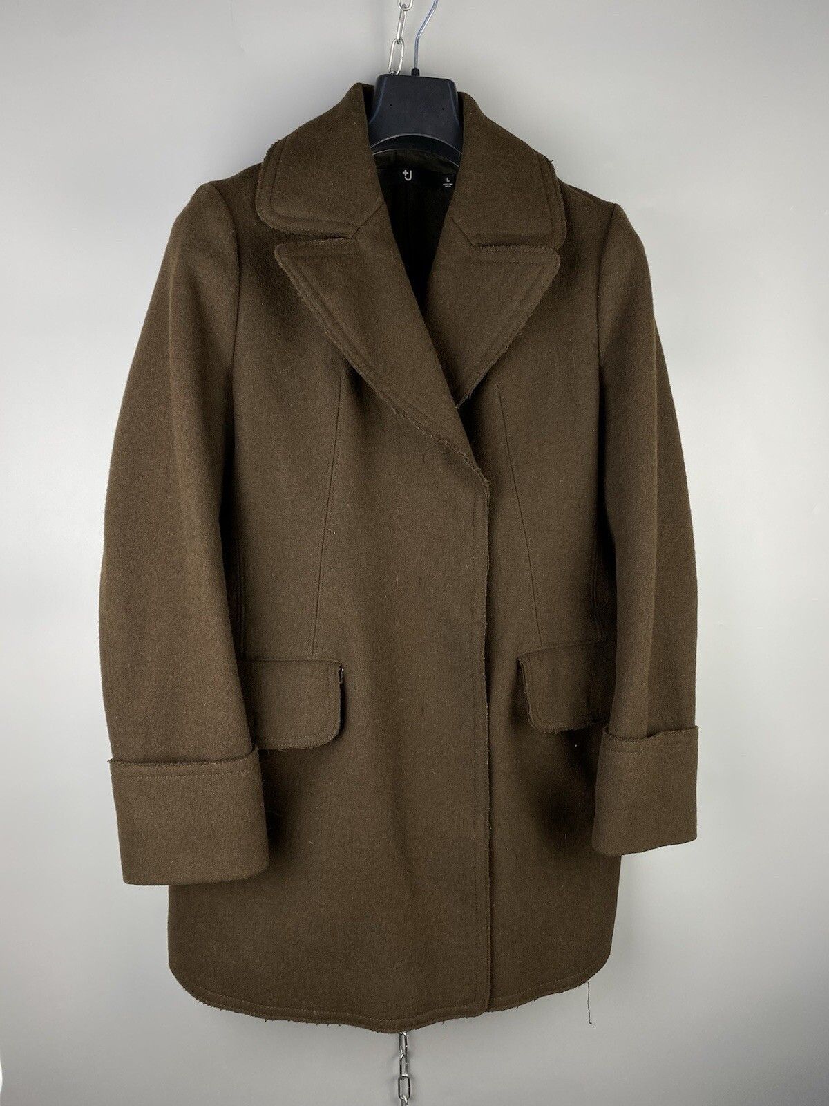 Jil Sander × Uniqlo Jil Sander Uniqlo J+ Womens Wool Casual Pea Coat Size L / US 10 / IT 46 - 2 Thumbnail