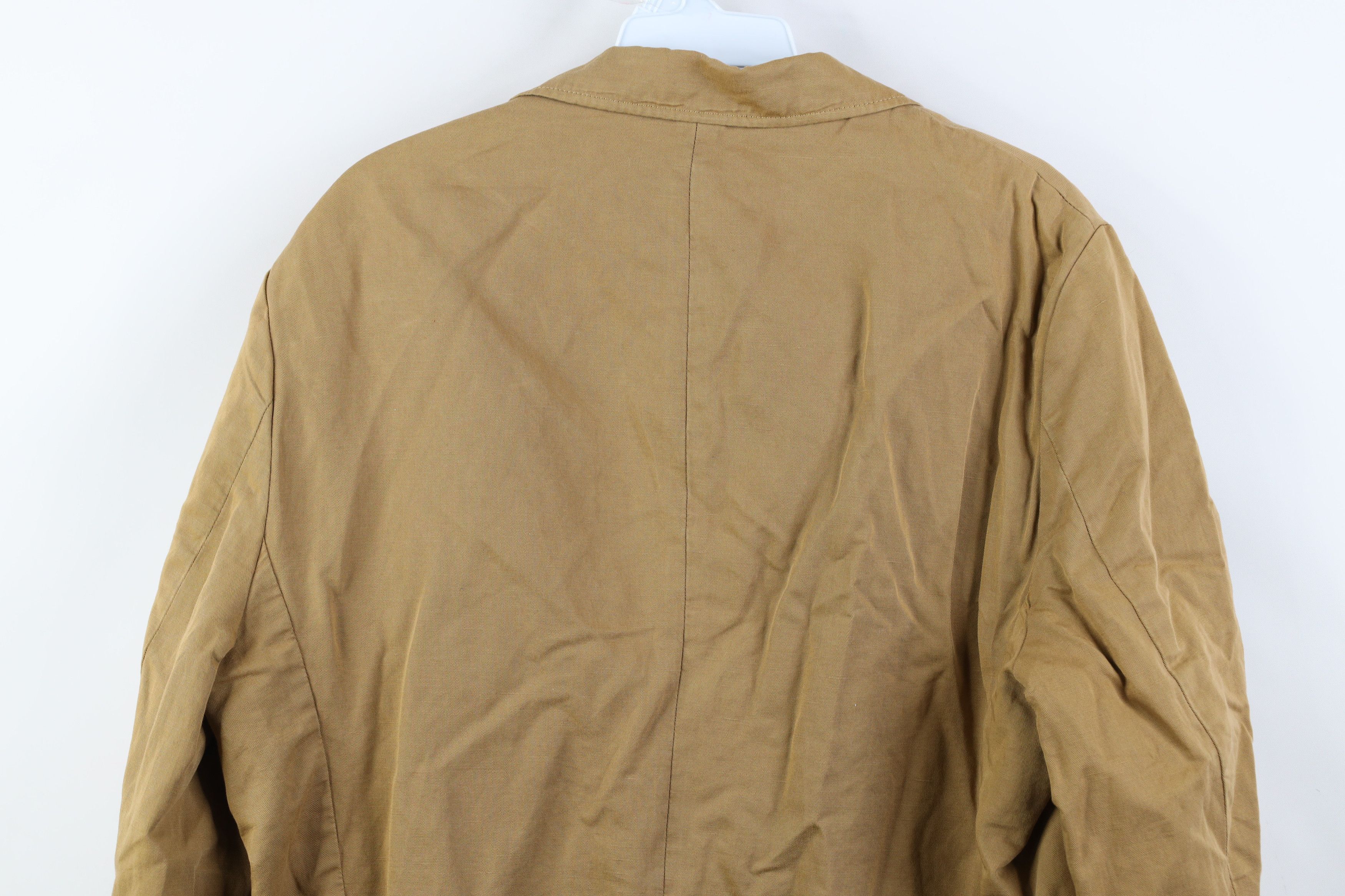 Lands' End Deadstock Vintage Y2K Lands End Fit Twill Suit Blazer Jacket Size US XXL / EU 58 / 5 - 16 Thumbnail