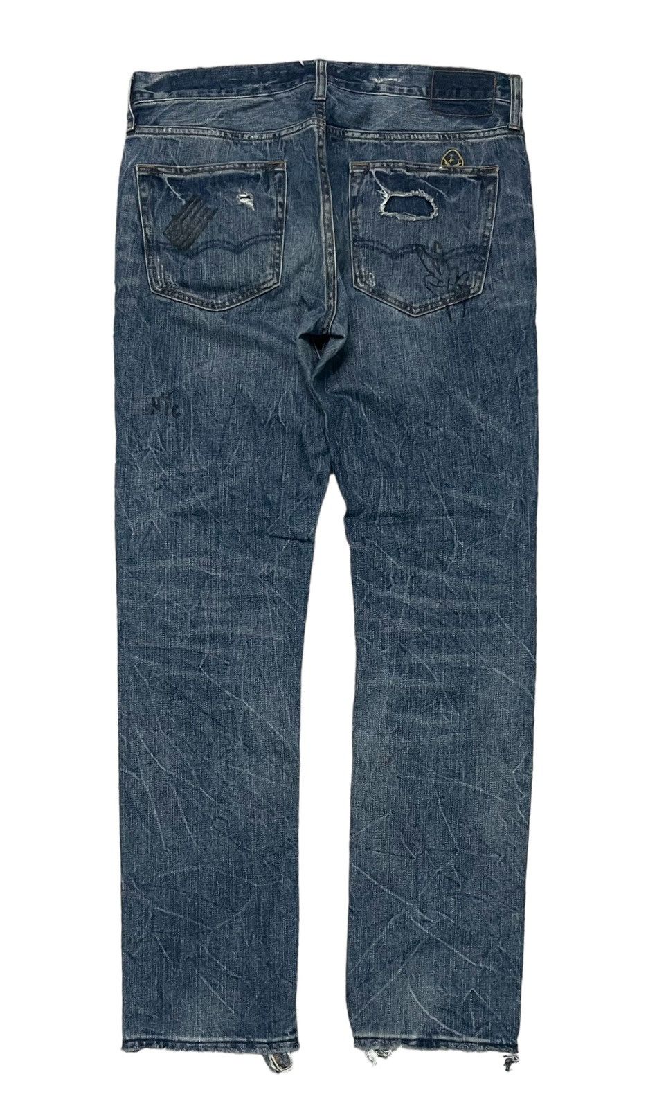 American Eagle Outfitters 2000s AMERICAN EAGLES OUTFITTER RARE DISTRESSED DENIM Size US 33 - 3 Thumbnail