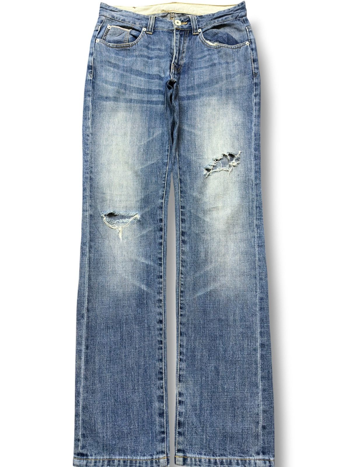 Global Work Vintage Global Work Rough&Natural Faded Distressed Denim Size US 31 - 1 Thumbnail