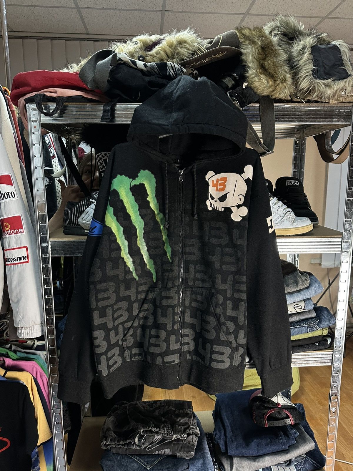 DC Zip hoodie Dc & monster Black Size US L / EU 52-54 / 3 - 1 Thumbnail