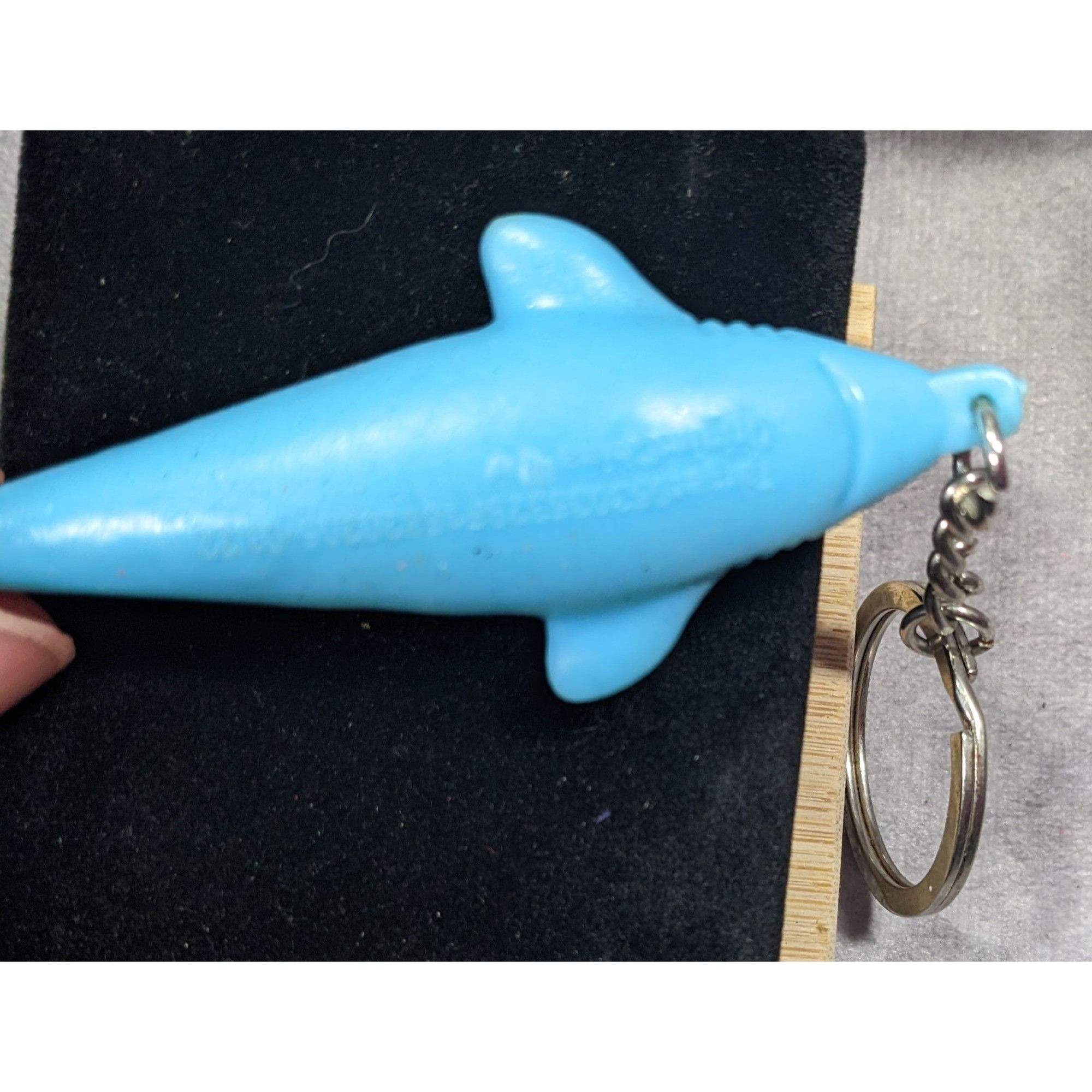 Other Beachy Blue Rubber Squishy Shark Keychain Size ONE SIZE - 6 Thumbnail