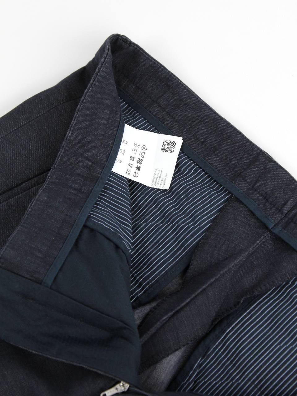 Hugo Boss HUGO BOSS Blue silk and cotton pants Size 48R - 8 Thumbnail
