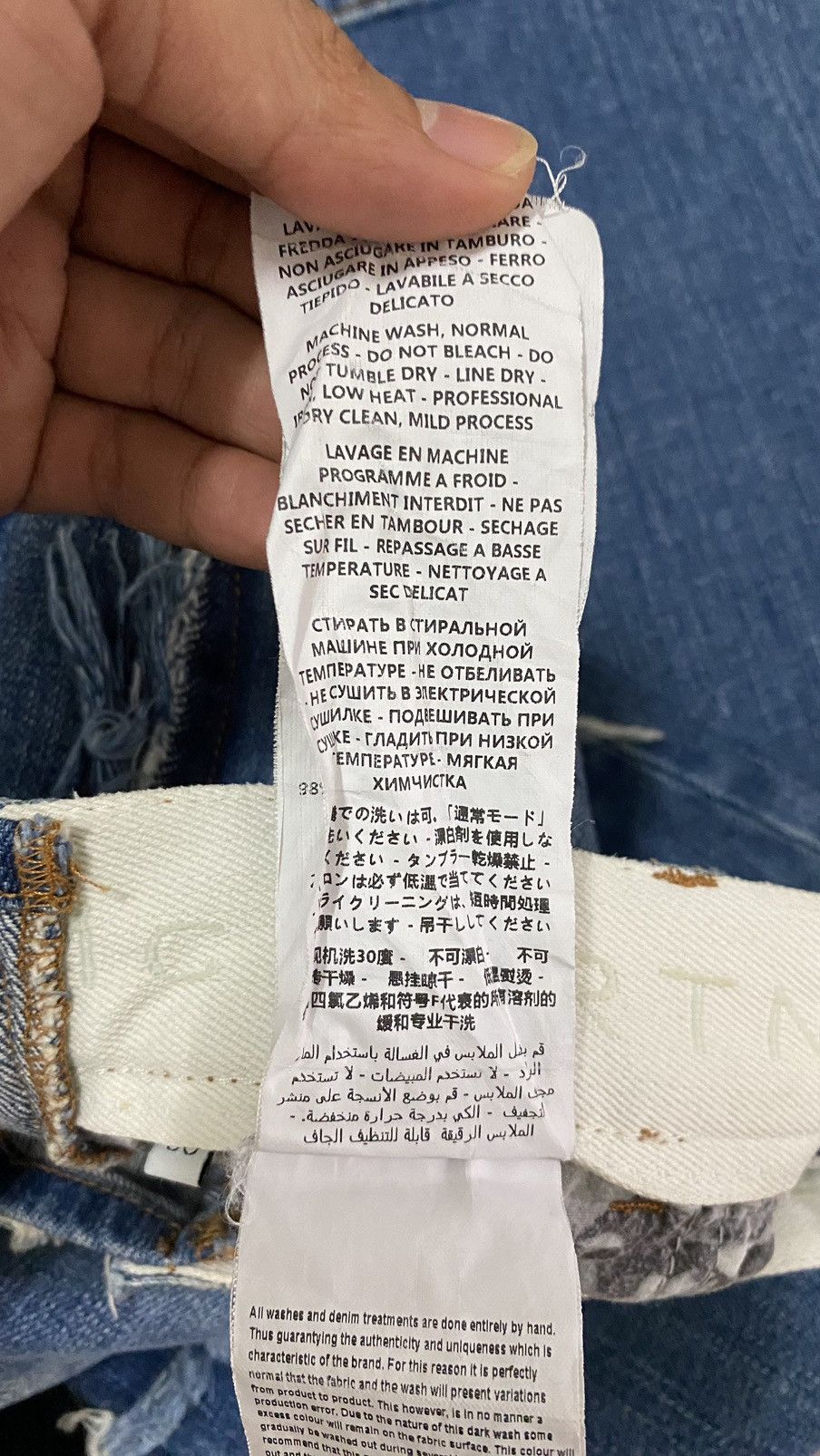 Stella McCartney Stella Mccartney Distressed Denim Patchwork Blue Jeans Pants Size US 35 - 23 Thumbnail