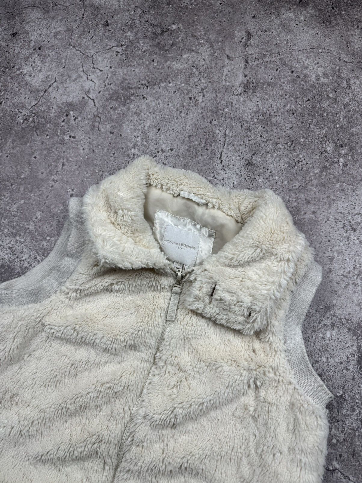 Japanese Brand Vintage Fur Vest Mohair Jacket Yohji LGB Style Japanese Y2K Size US XS / EU 42 / 0 - 2 Thumbnail