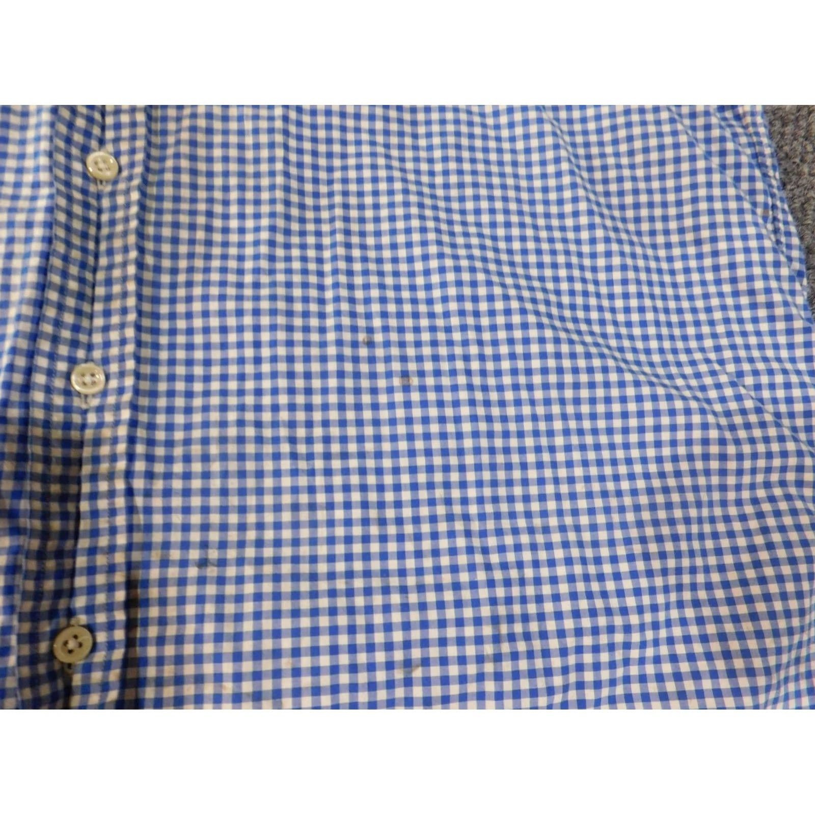 Ralph Lauren Ralph Lauren Shirt Mens Large Blue Plaid Stretch Polo Button-Up Collared Knit Cotton Button-Down Regular Size US L / EU 52-54 / 3 - 5 Thumbnail