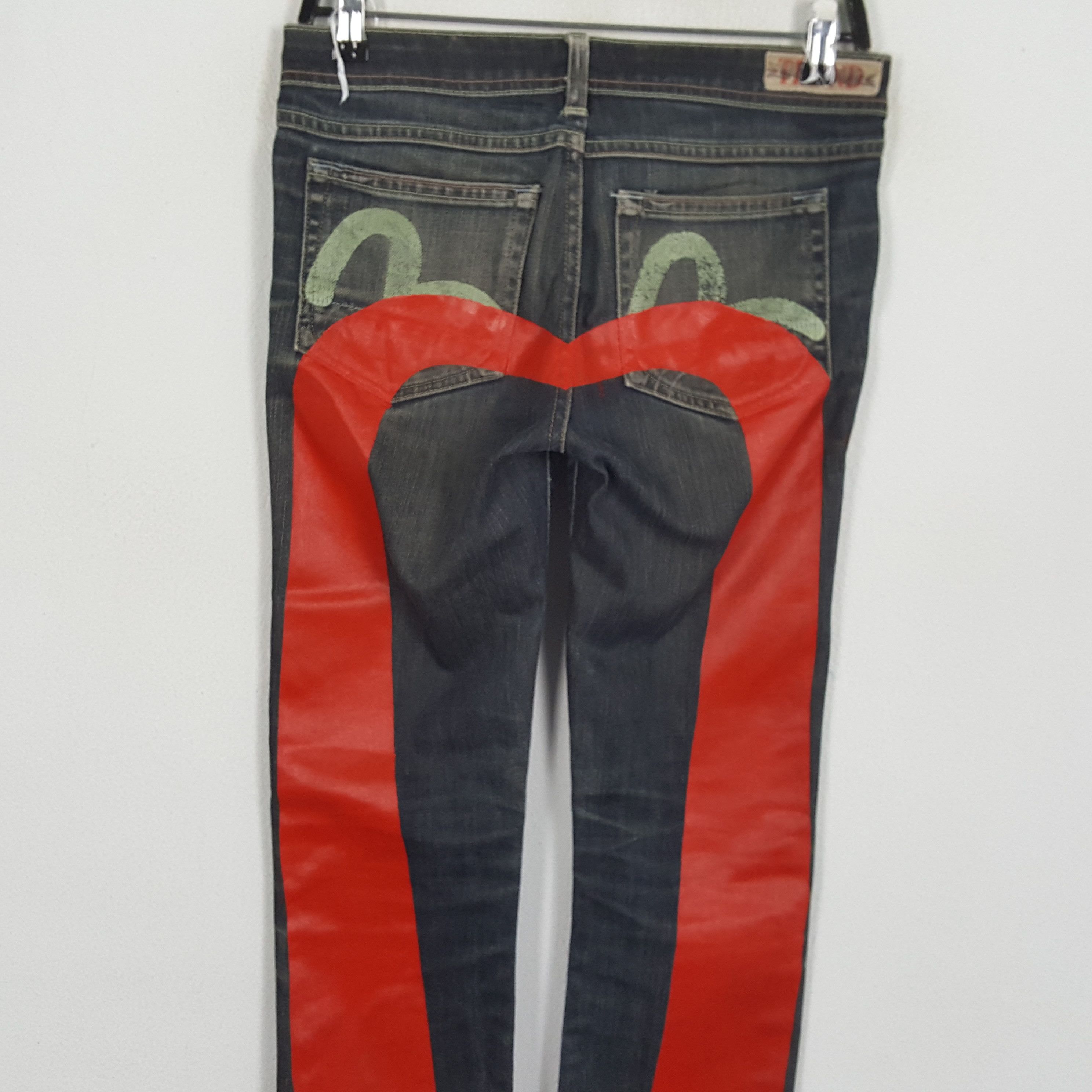 Evisu × Japanese Brand × Puma EVISU x PUMA Japanese Brand Custom Daicock Style Jeans Size 29" - 2 Thumbnail