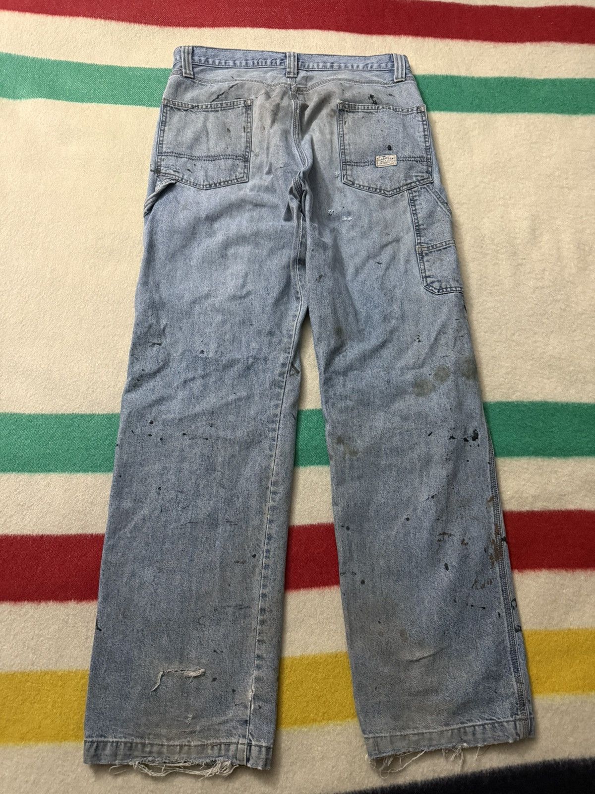 Levi's Levi’s Painter Paint Splatter Helmut Lang Style Mud Jeans Size US 34 / EU 50 - 2 Thumbnail