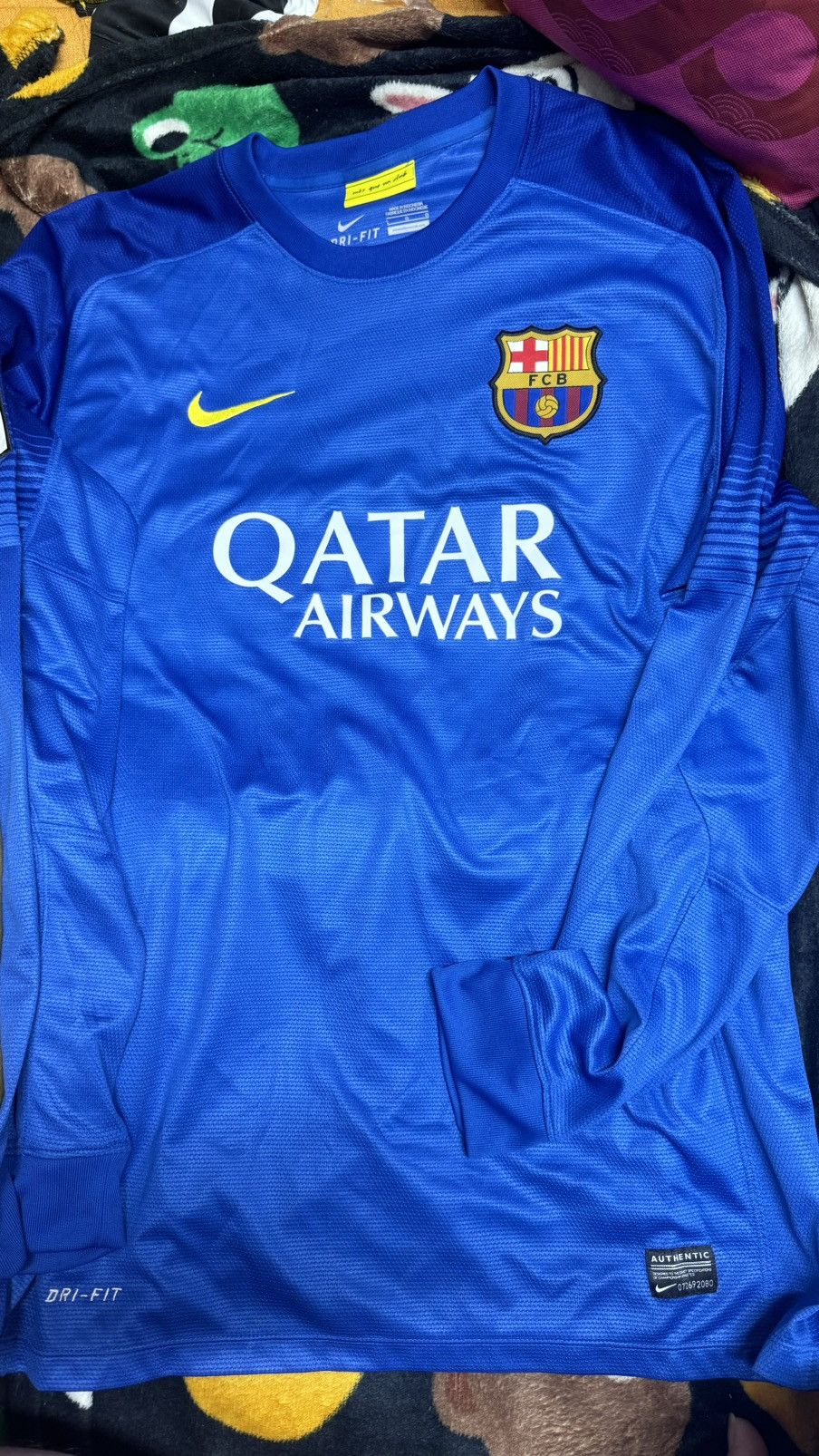Nike Barcelona 13/14 goalkeeper gk shirt Size US L / EU 52-54 / 3 - 1 Thumbnail