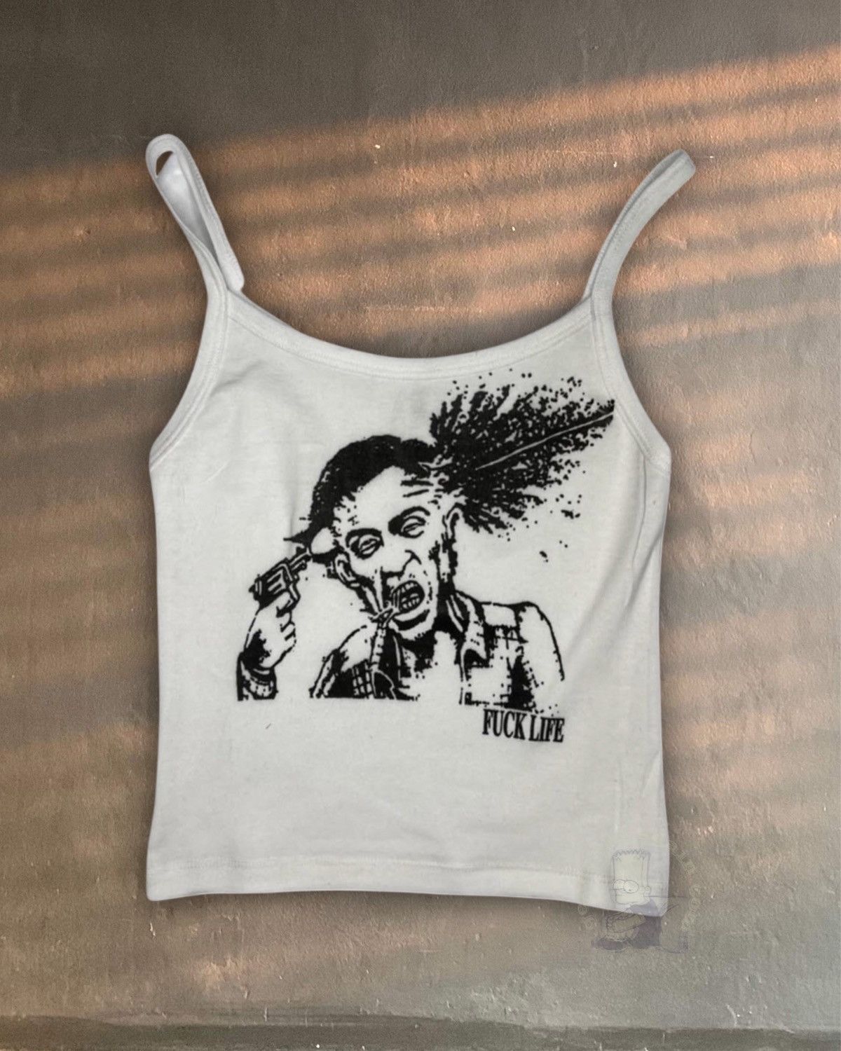 Death Grips × Praying havoc cult NEGLECT tank fuck life living to die shirt crop Size ONE SIZE - 1 Thumbnail