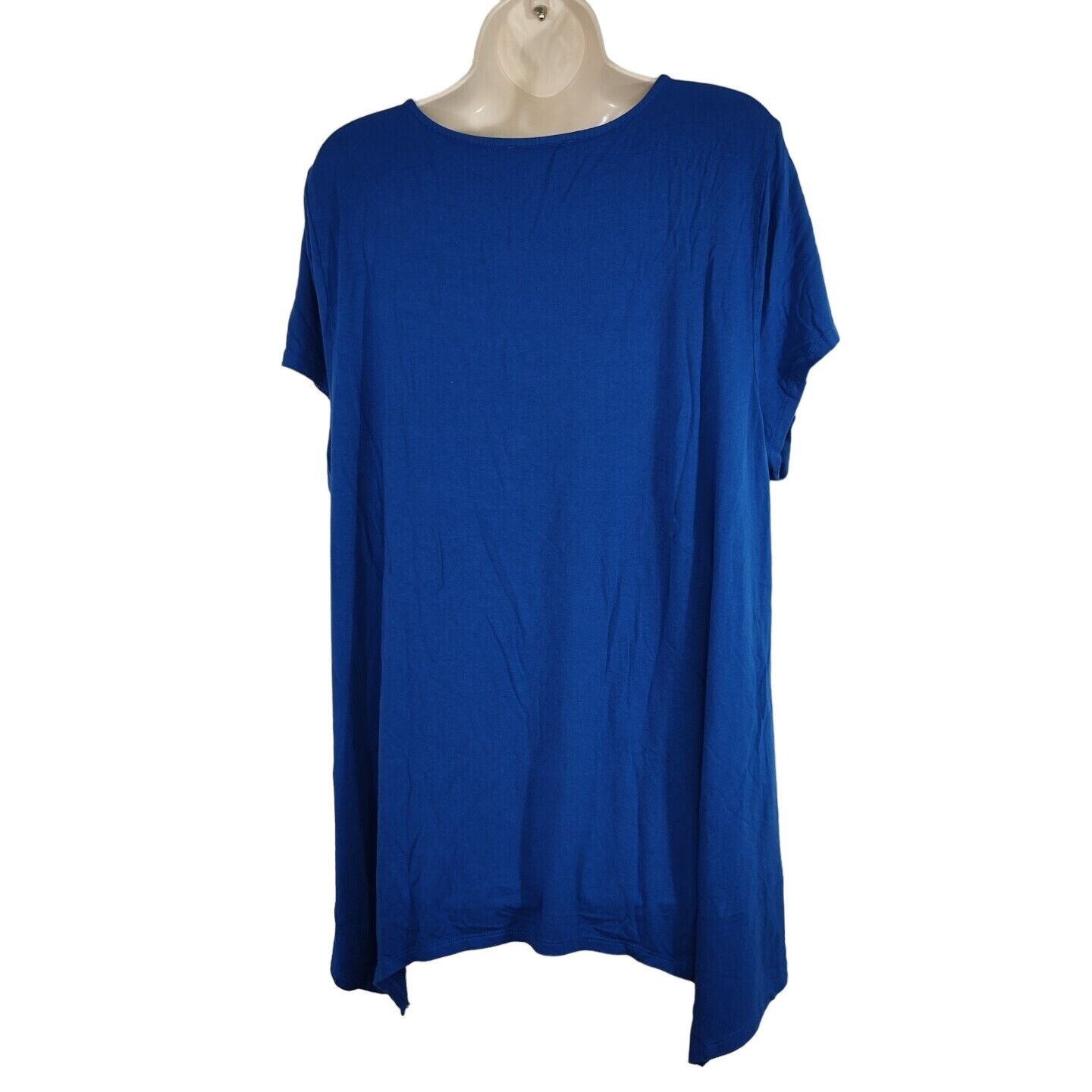 Adrianna Papell Adrianna Papell Blue Tunic Top Embroidered Women Size 3X Size 3XL / US 20-22 - 4 Thumbnail