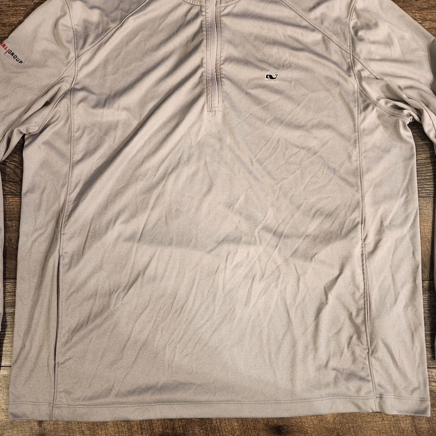Vineyard Vines Vineyard Vines Pullover Athletic Golf 1/4 Zip Stretch Performance Mens XL Gray Size US XL / EU 56 / 4 - 2 Thumbnail