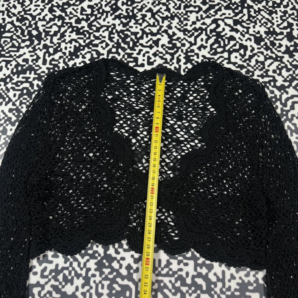 Japanese Brand Vintage Y2K Japanese Knitted Mesh Retro Style Cardigan Size S / US 4 / IT 40 - 13 Thumbnail
