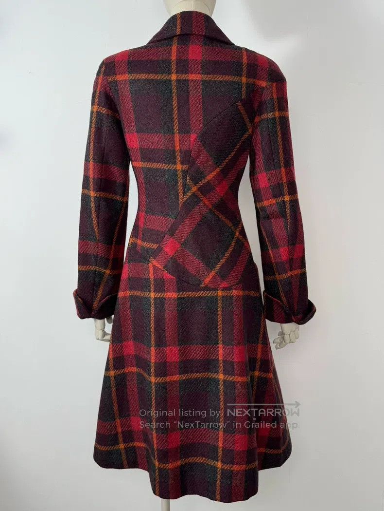 Vivienne Westwood Vivienne Westwood Wool Plaid Asymmetric Tweed Coat Size XS / US 0-2 / IT 36-38 - 5 Thumbnail