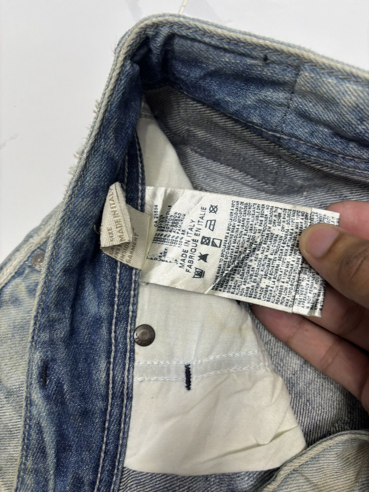 Diesel 🔥OG DIESEL ROCKSTAR BLEACH DISTRESSED DENIM JEANS Size US 32 / EU 48 - 12 Thumbnail