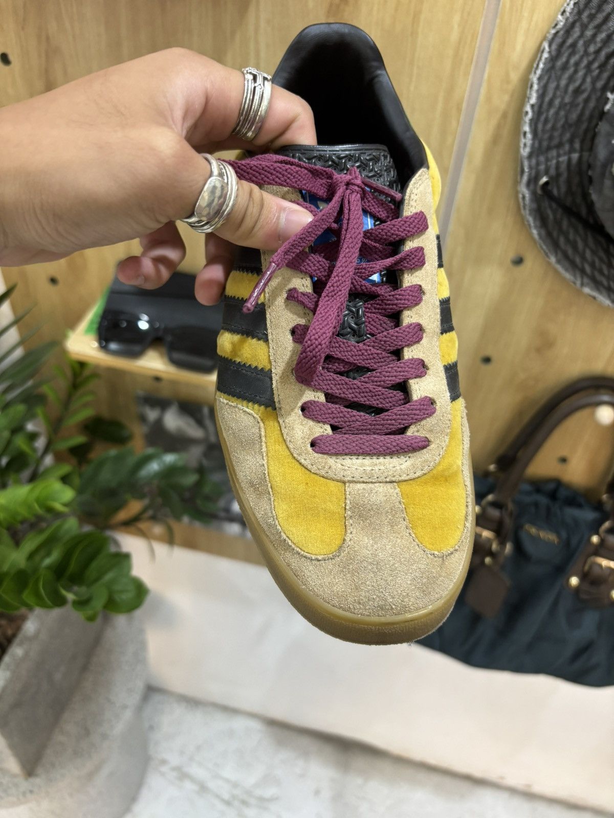 Adidas × Gucci Gucci x Adidas Softy velvet gazelle samba Size US 8 / EU 41 - 19 Thumbnail