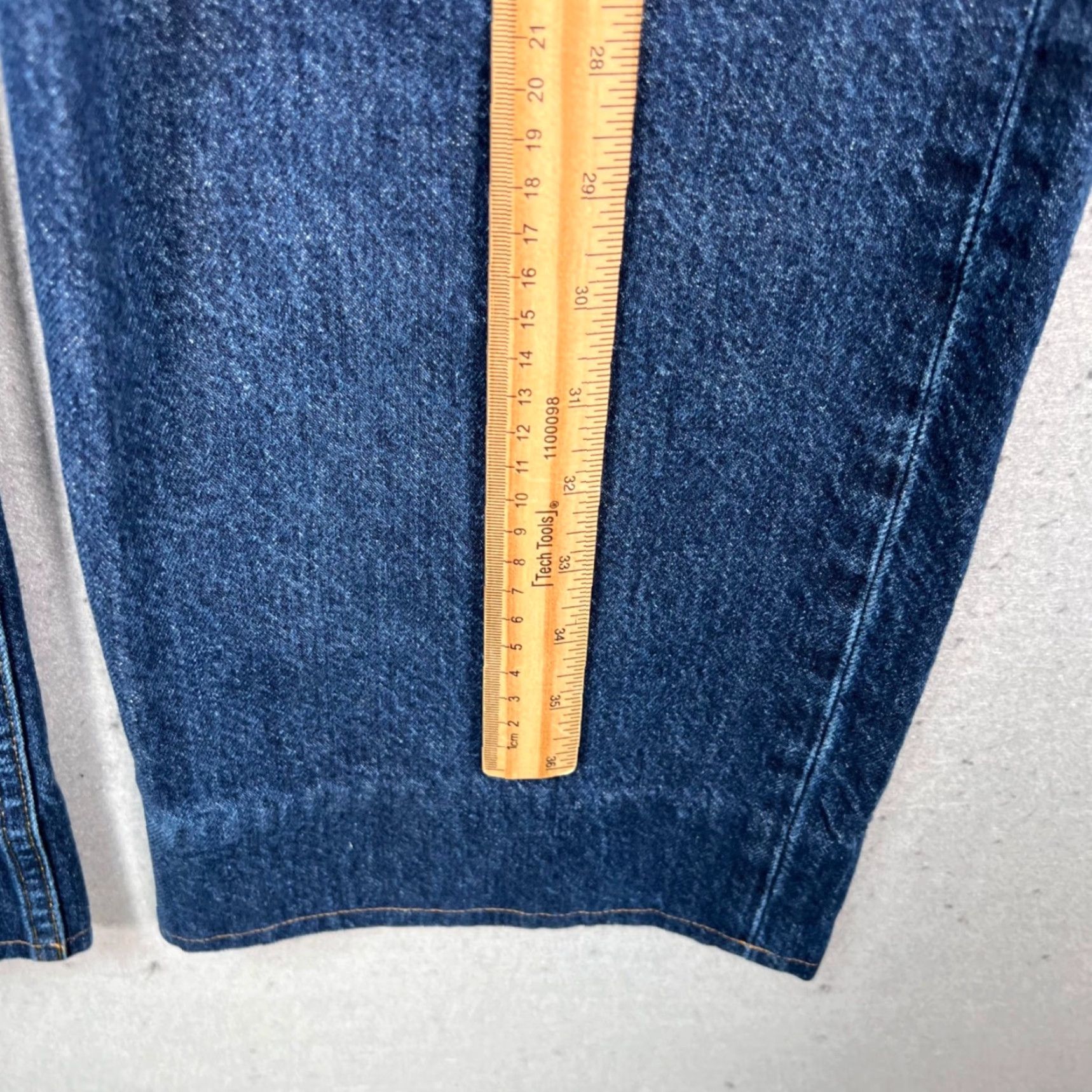 Anine Bing ANINE BING Womens Jeans 27 High Waisted Pleated Blue Denim Straight Leg Size 27" / US 4 / IT 40 - 7 Thumbnail