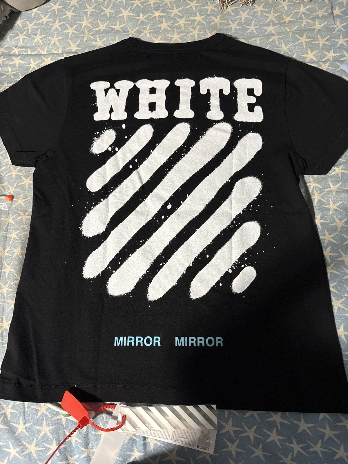 Off-White Off White Mirror Mirror Diagonal Spray T Shirt Size US XS / EU 42 / 0 - 2 Thumbnail