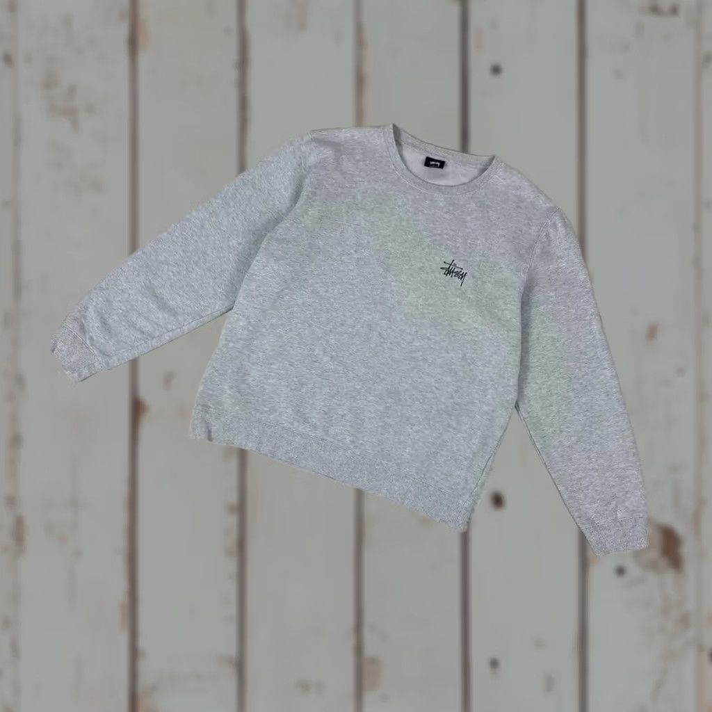 Logo 7 VINTAGE Stussy Sweatshirt Big Logo Men L gray Sweatshirt 90s Mens Size US L / EU 52-54 / 3 - 1 Thumbnail